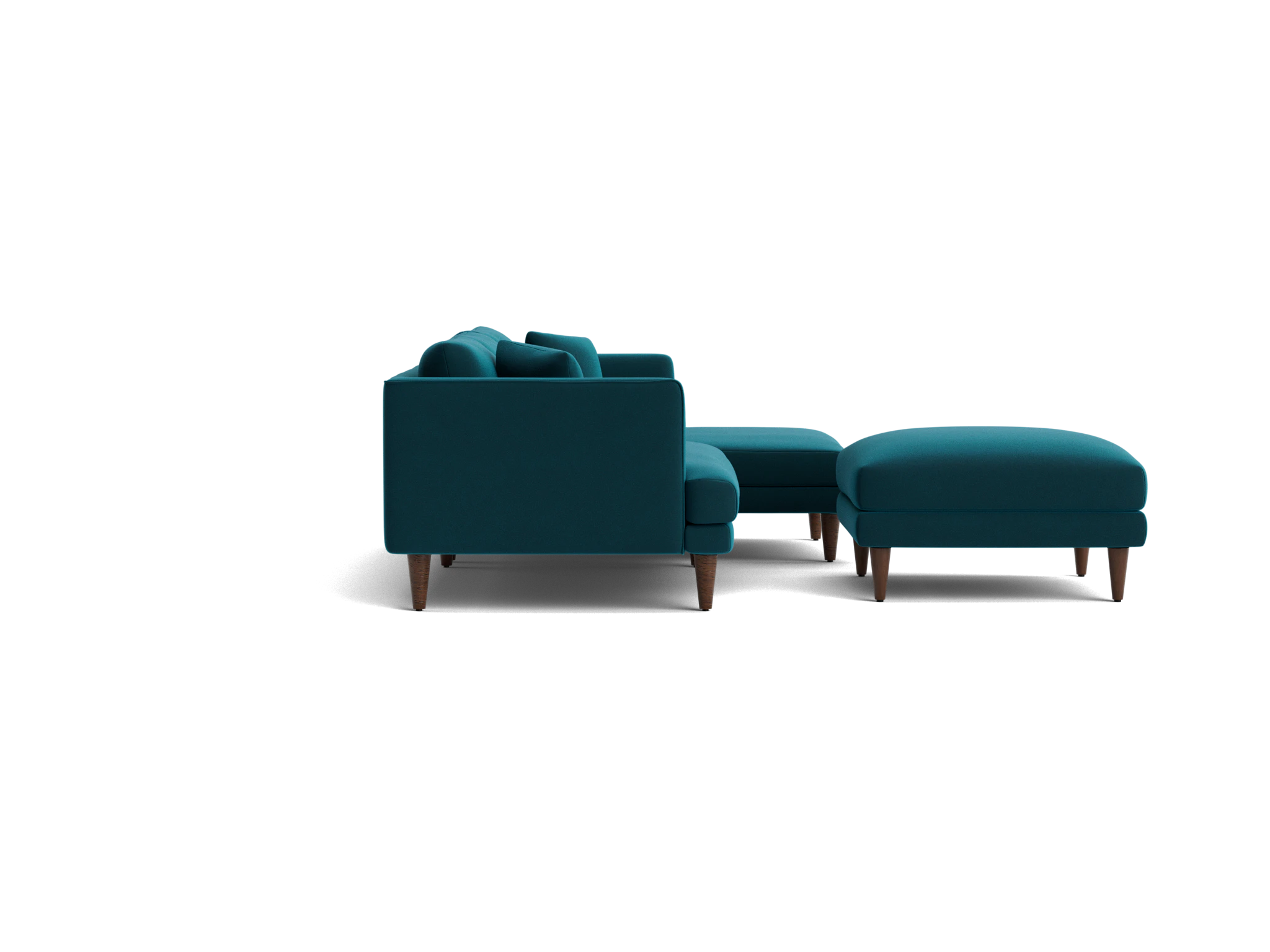 lewis sectional ottoman royale peacock