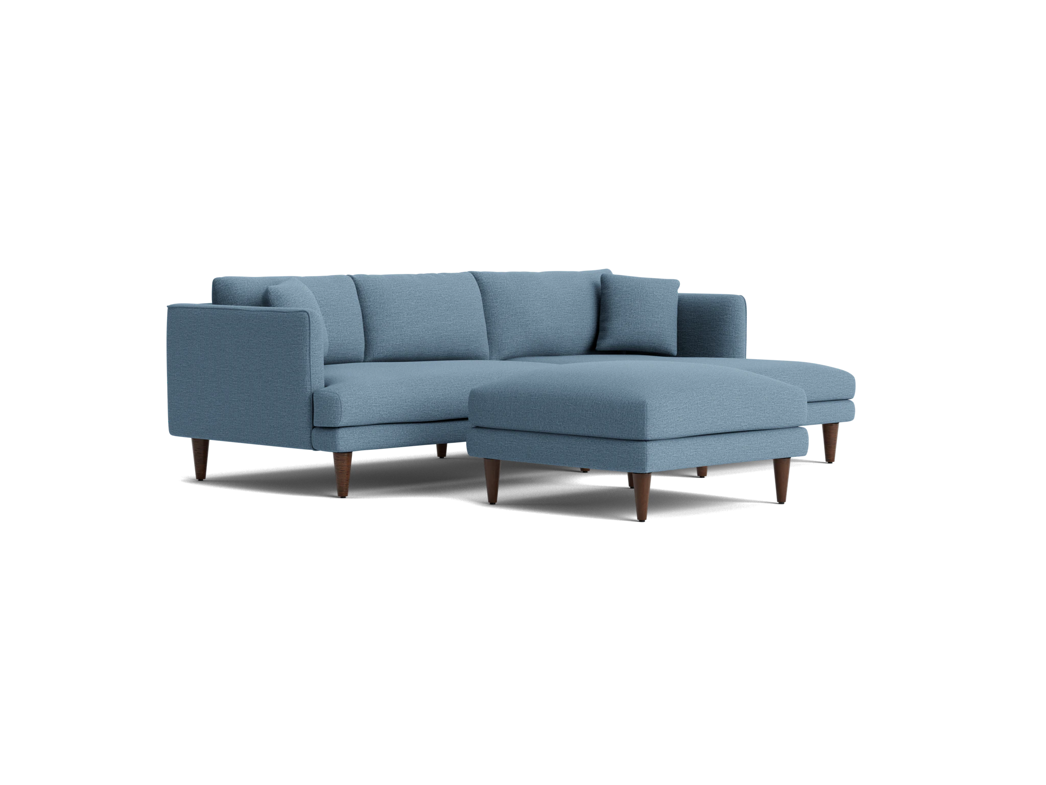 lewis sectional ottoman milo french blue