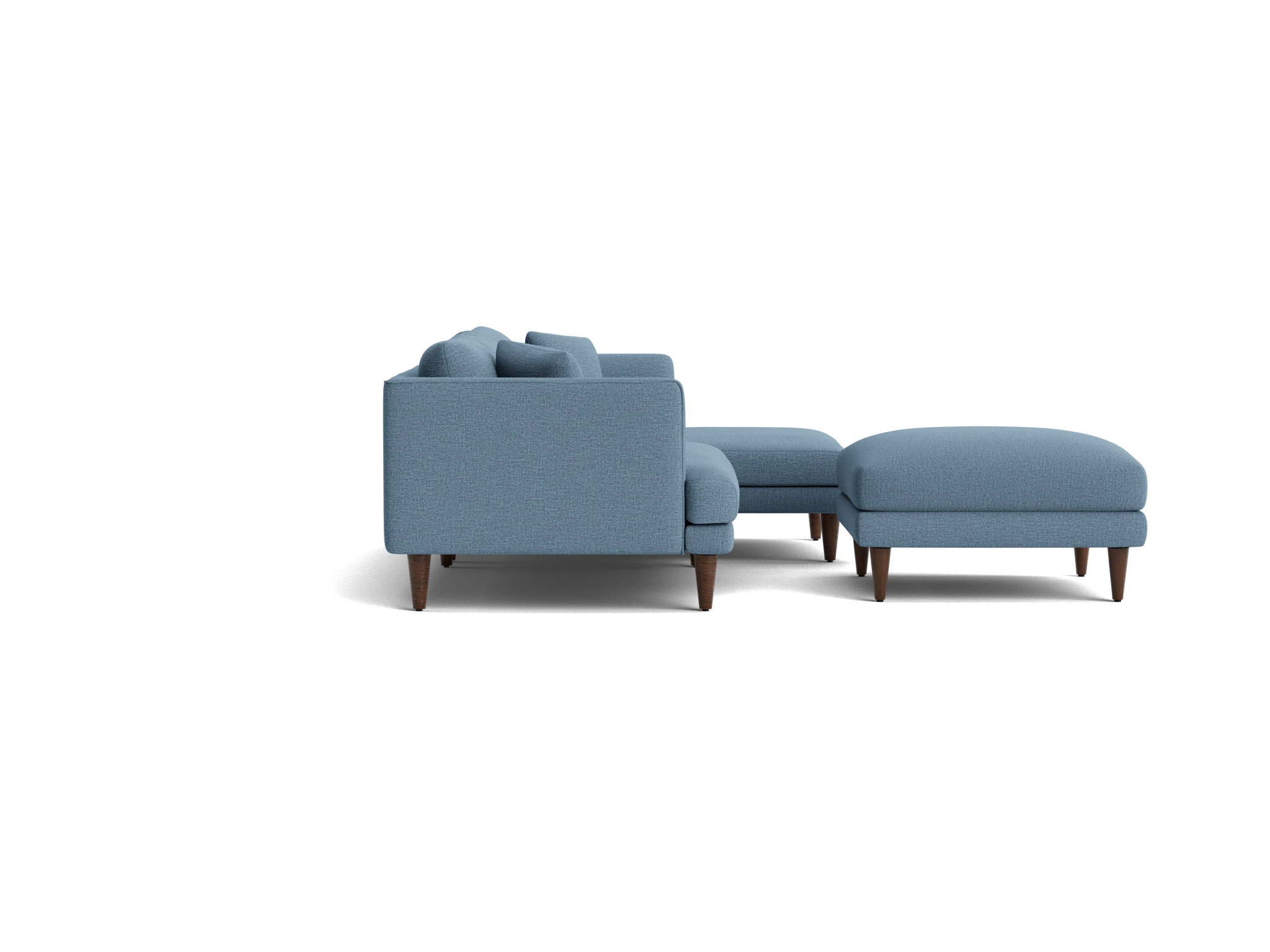 lewis sectional ottoman milo french blue