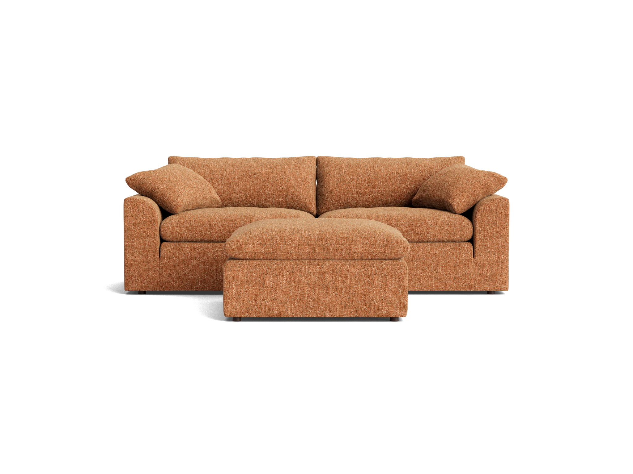 bryant sofa ottoman bungalow pantone glazed ginger