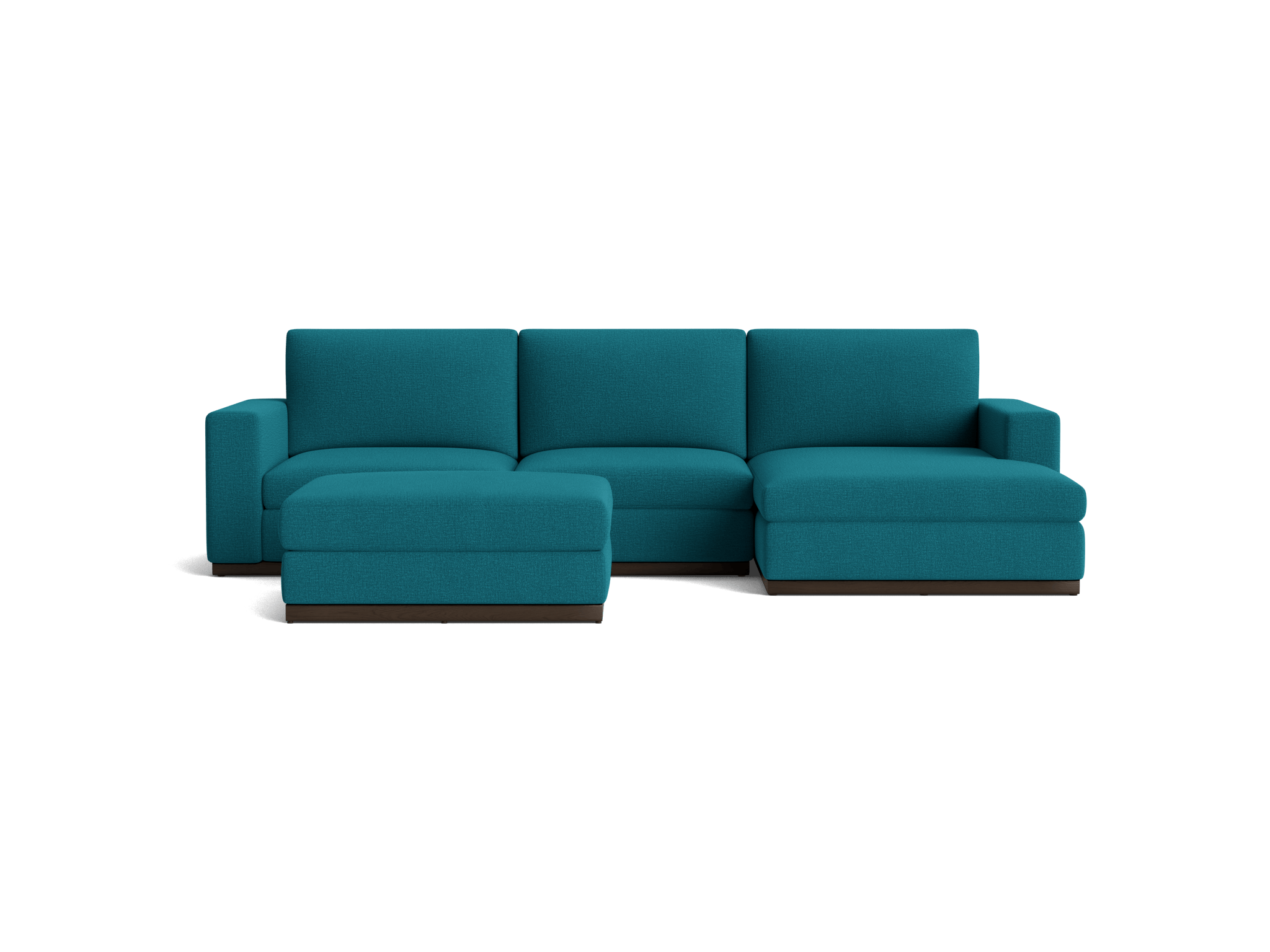 holt sectional with storage ottoman key largo zenith teal