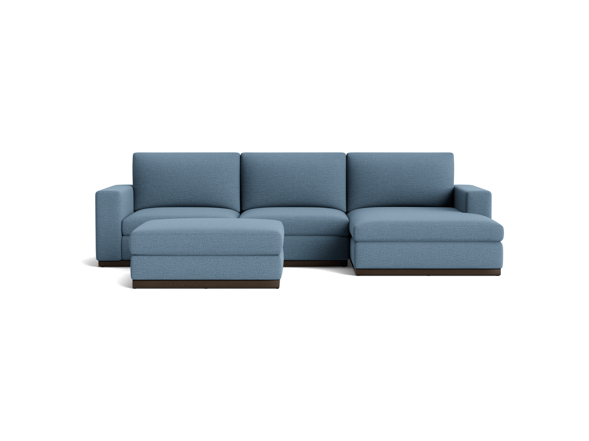 holt sectional with storage ottoman milo french blue