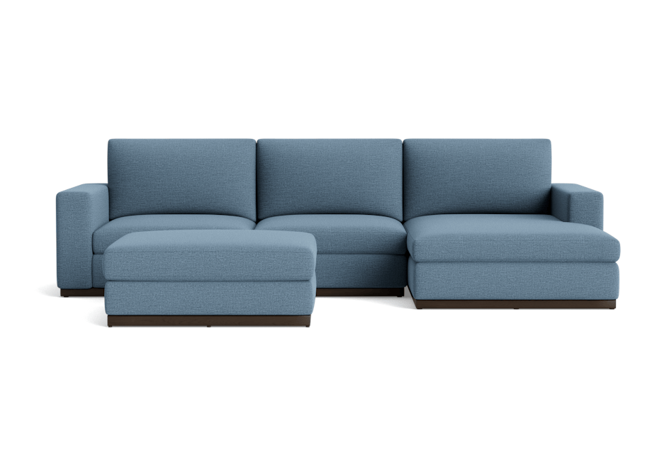 holt sectional with storage ottoman milo french blue