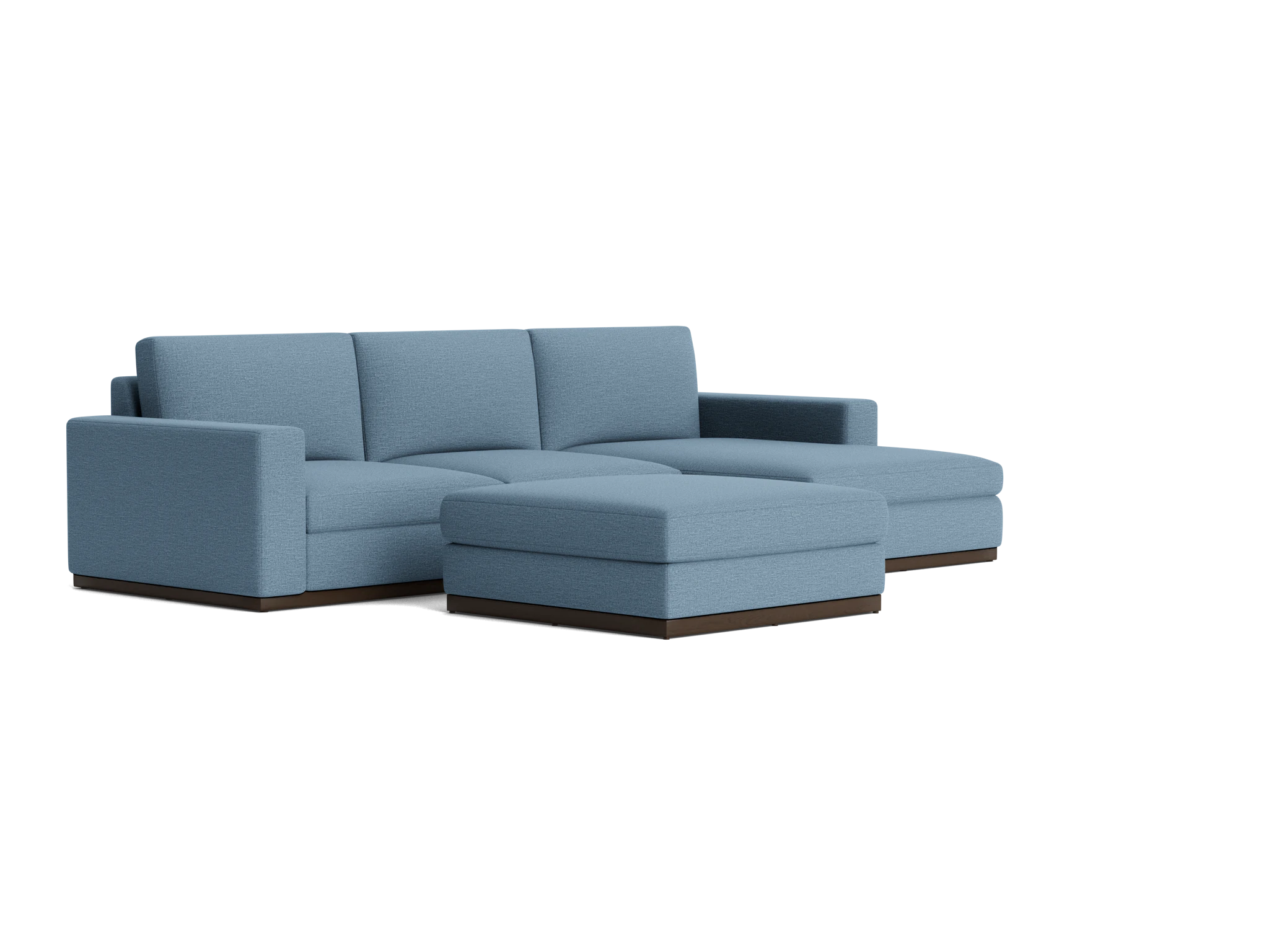 holt sectional with storage ottoman milo french blue