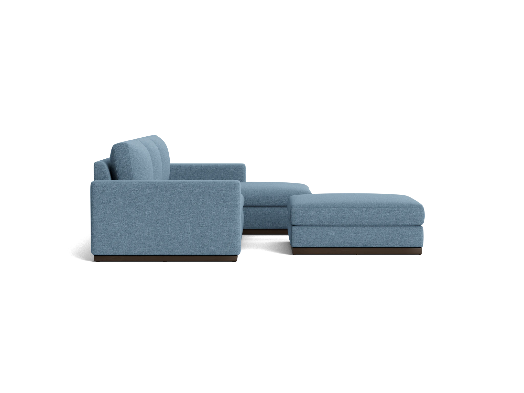 holt sectional with storage ottoman milo french blue