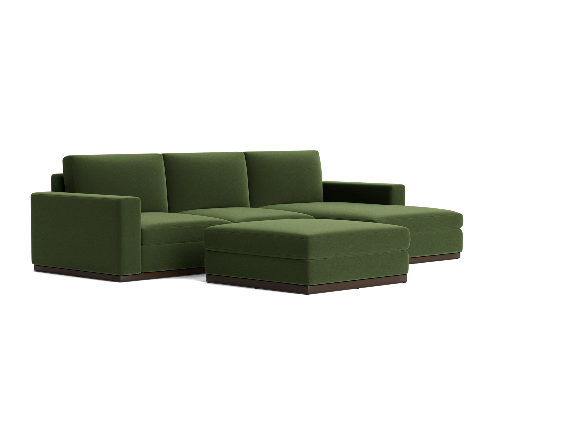 holt sectional with storage ottoman royale forest