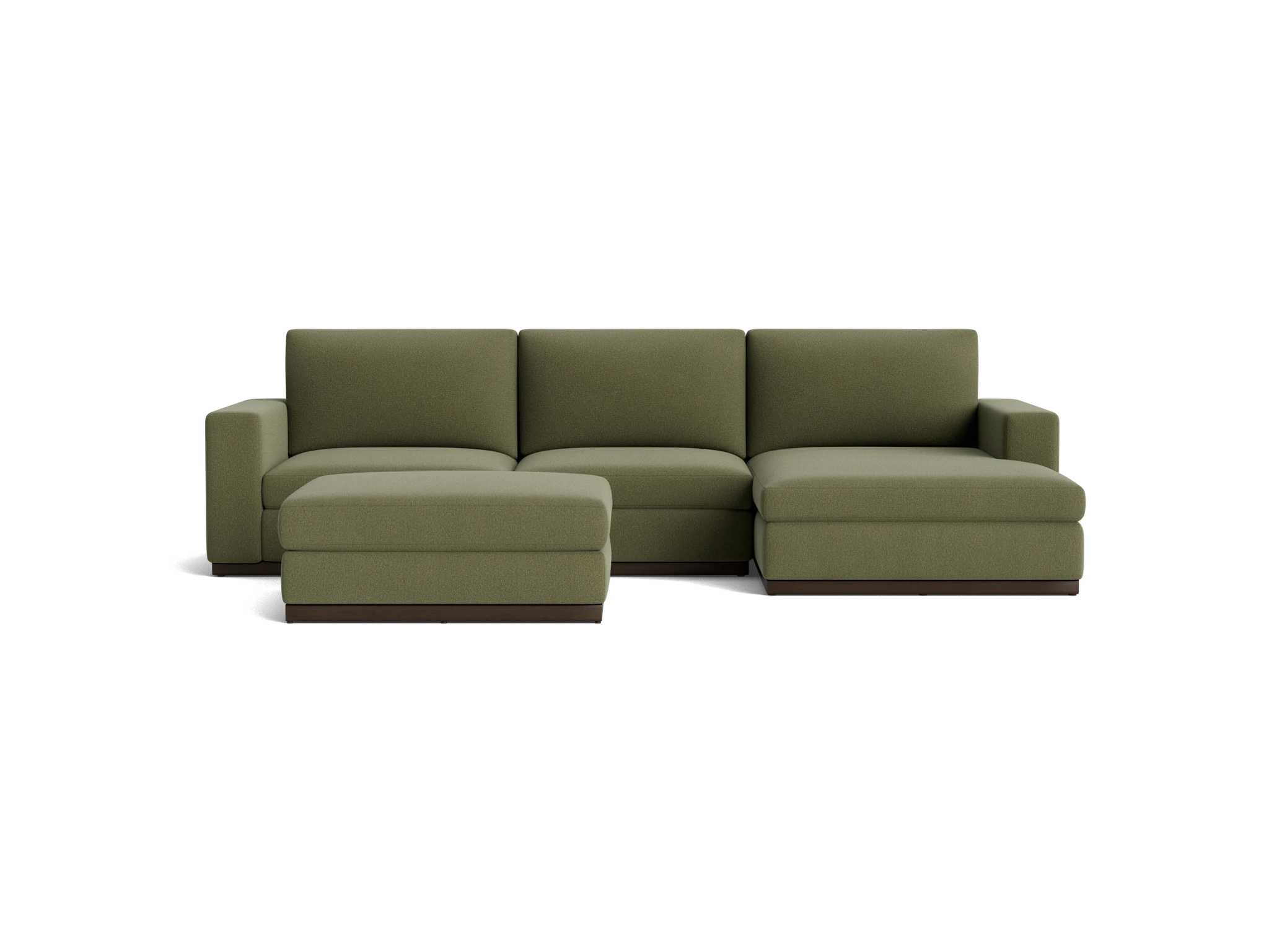 holt sectional with storage ottoman faithful olive