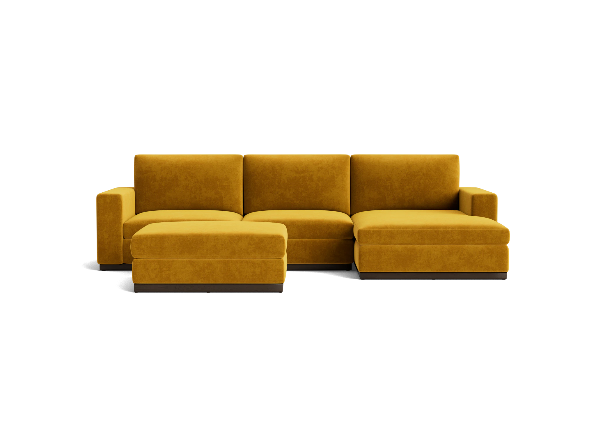 holt sectional with storage ottoman harper amber gold