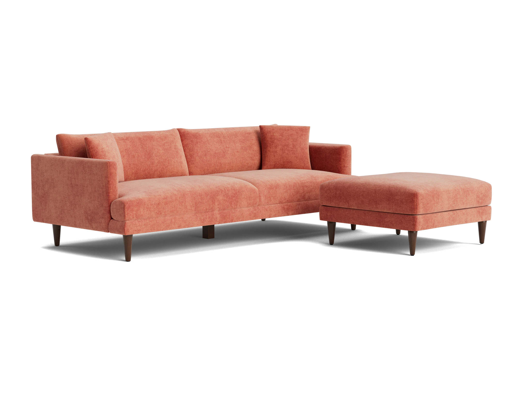 lewis grand sofa ottoman plush terra rose