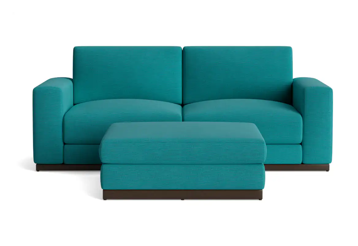 holt sofa ottoman lucky turquoise