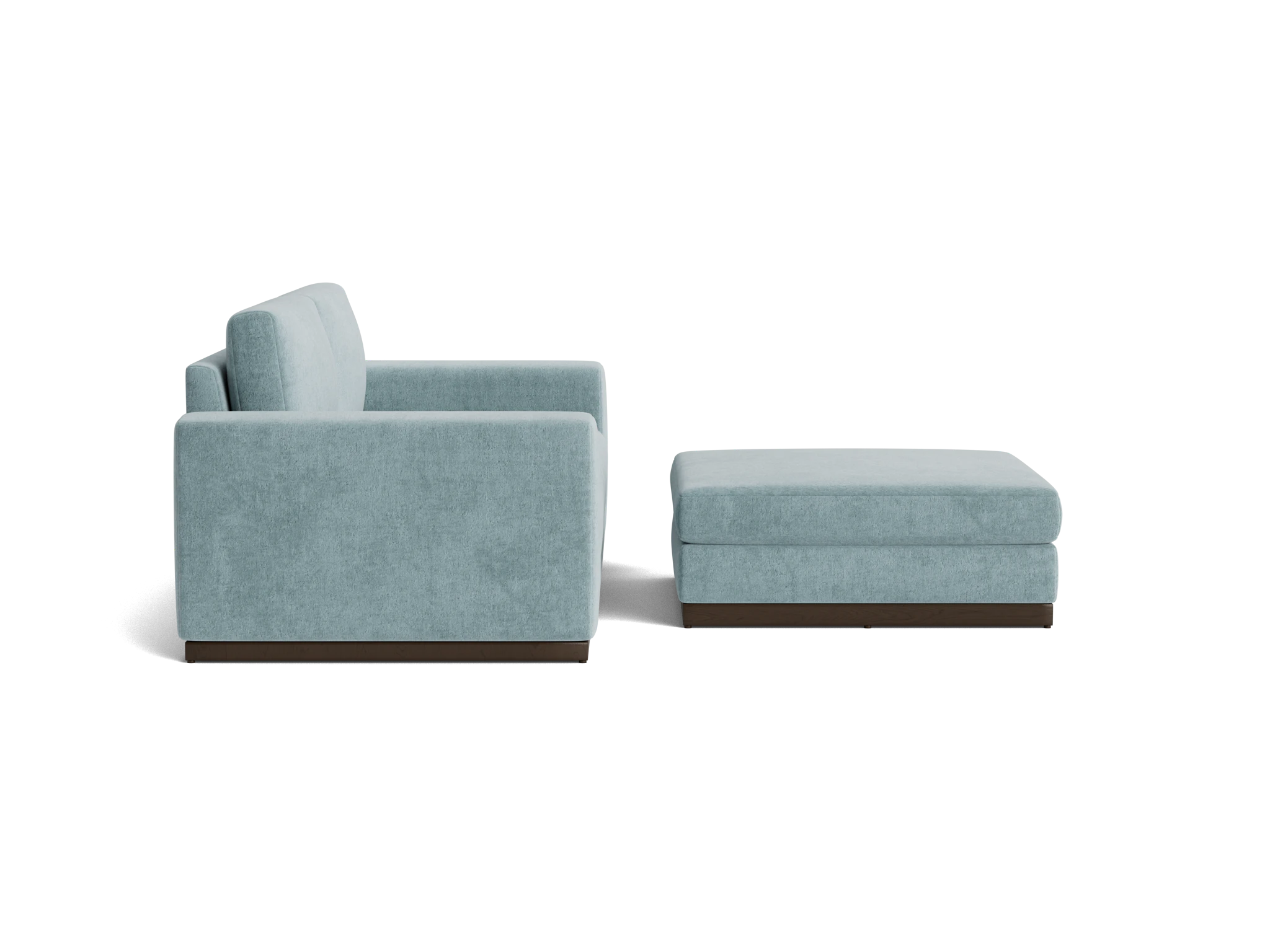 holt sofa ottoman plush mist