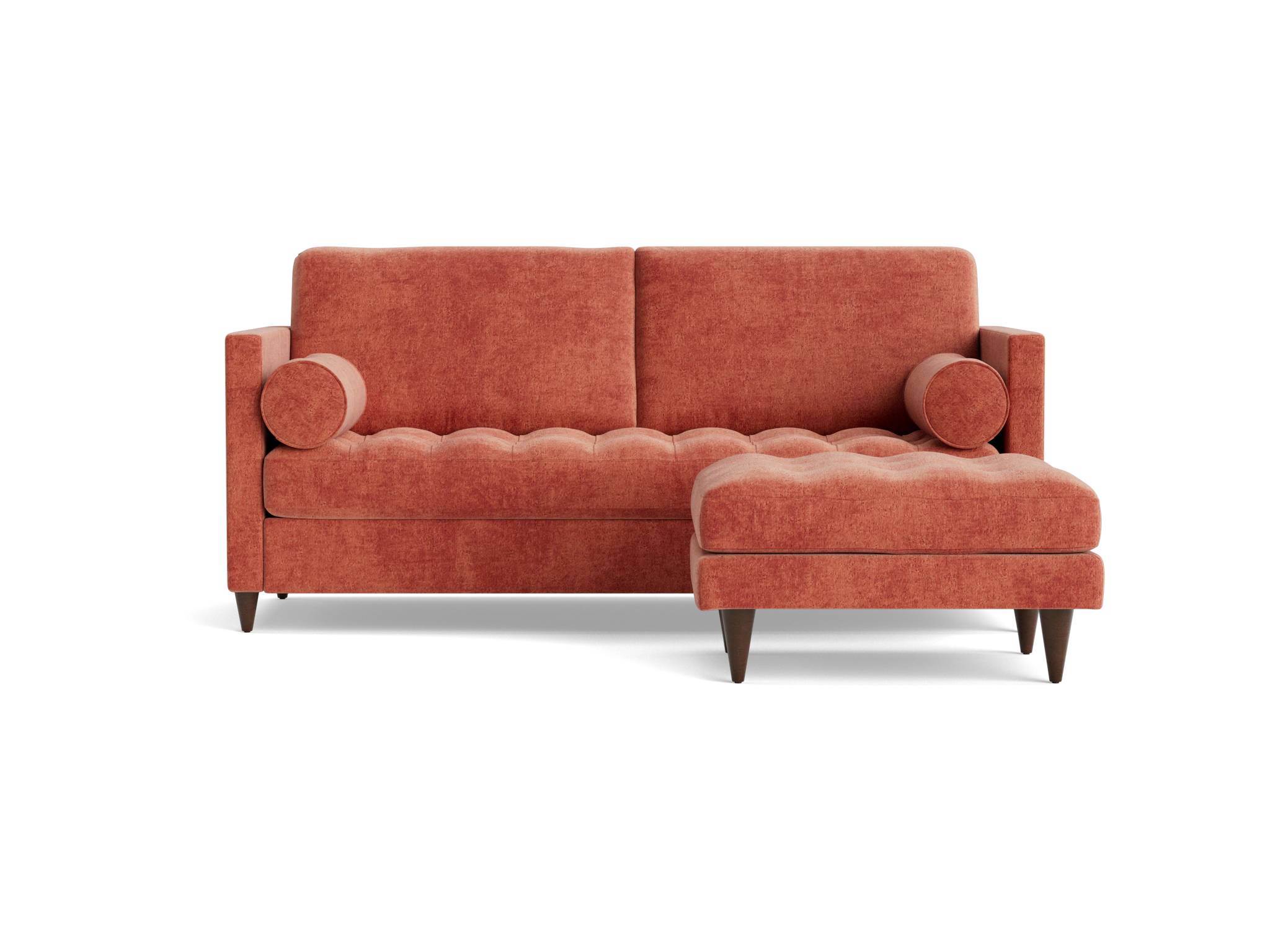 briar sleeper sofa ottoman plush terra rose