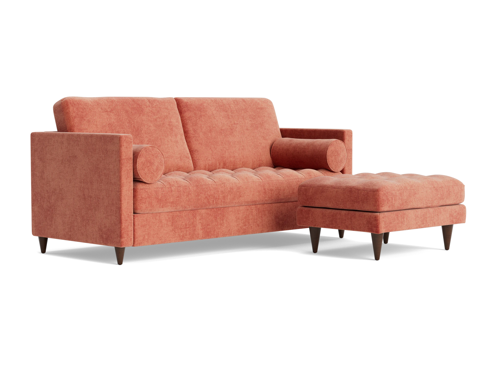 briar sleeper sofa ottoman plush terra rose