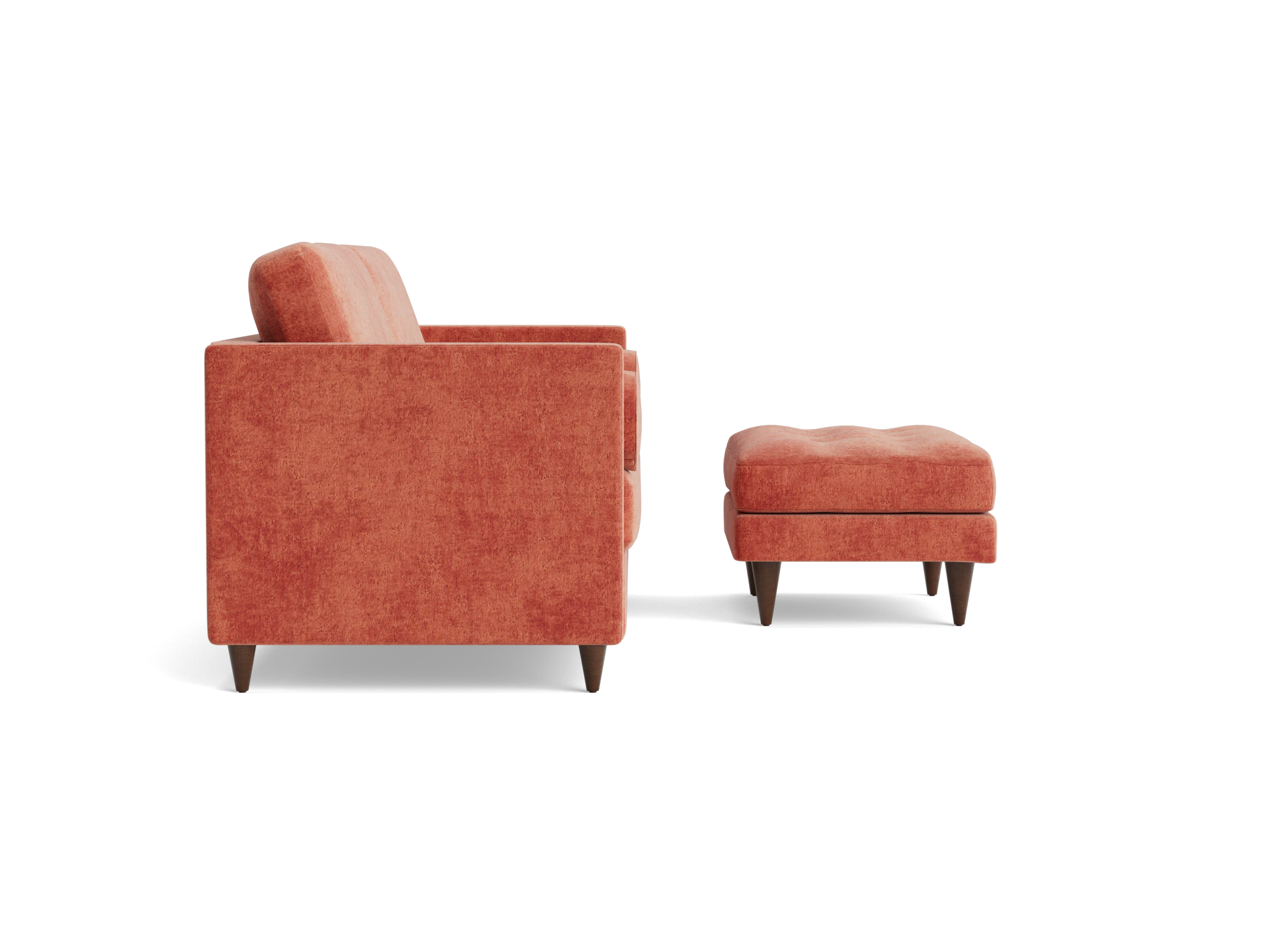 briar sleeper sofa ottoman plush terra rose