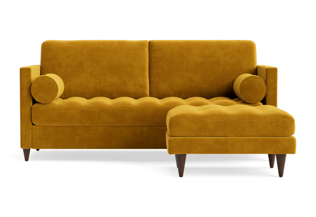 briar sleeper sofa ottoman harper amber gold