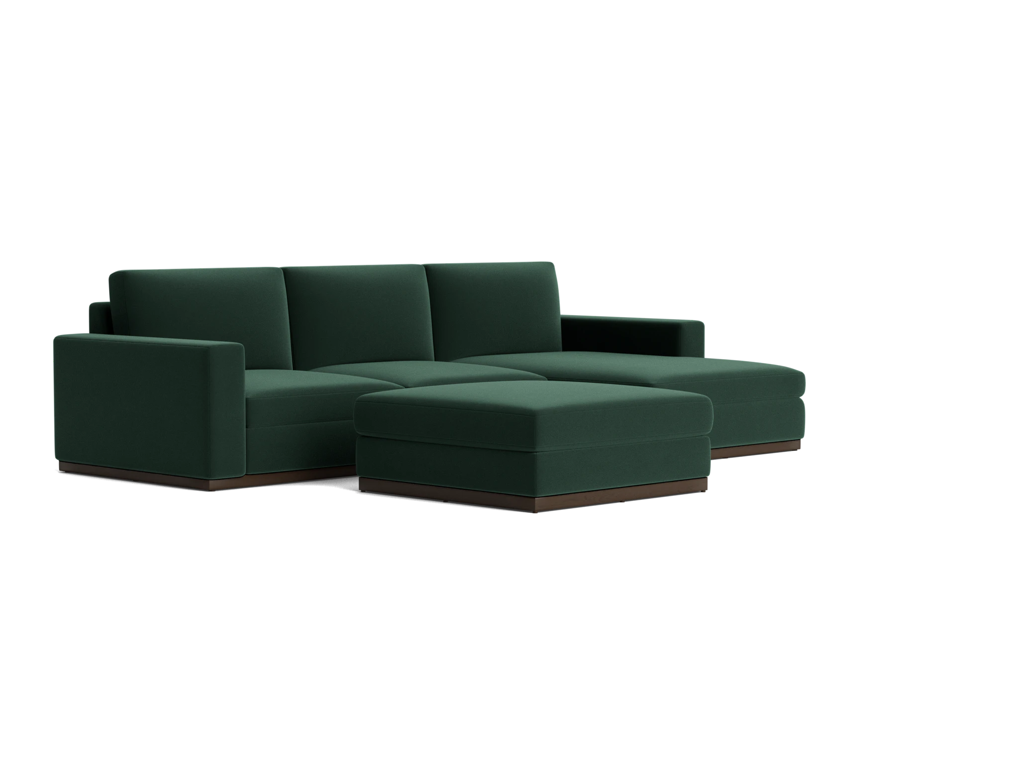 holt sectional ottoman royale evergreen