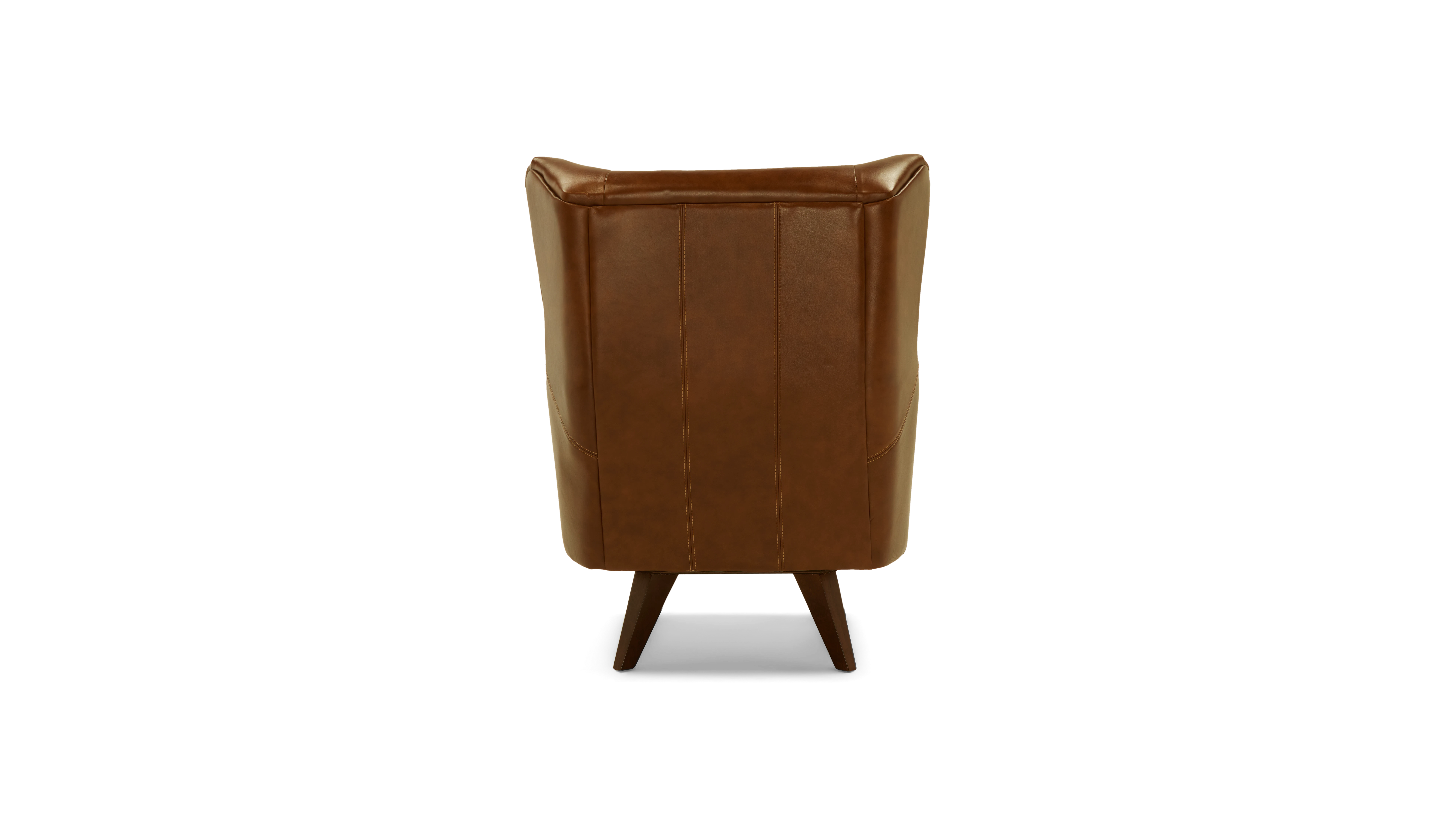 Harlow Leather Swivel Chair - Thumbnail 4