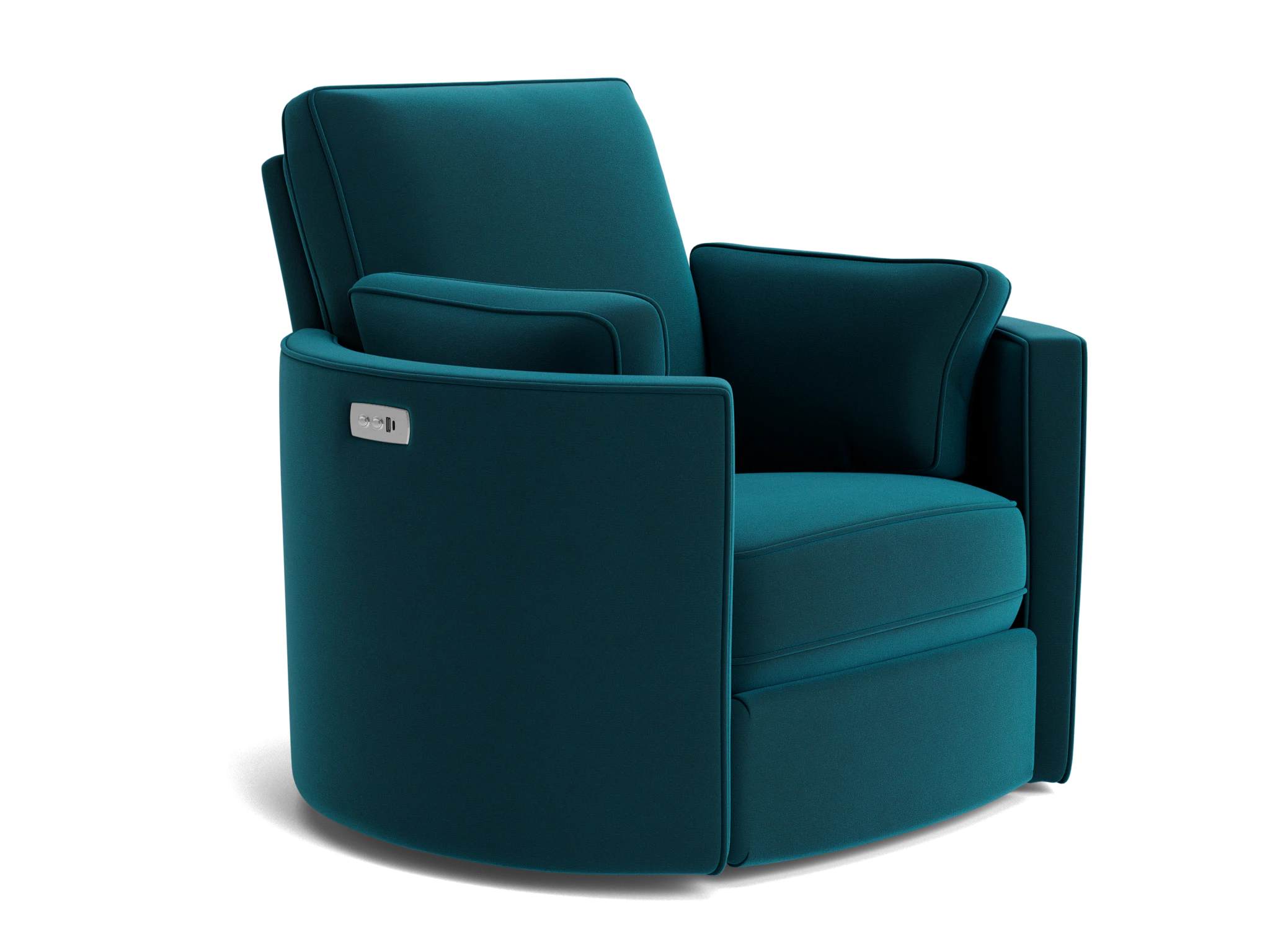 corey swivel chair royale peacock