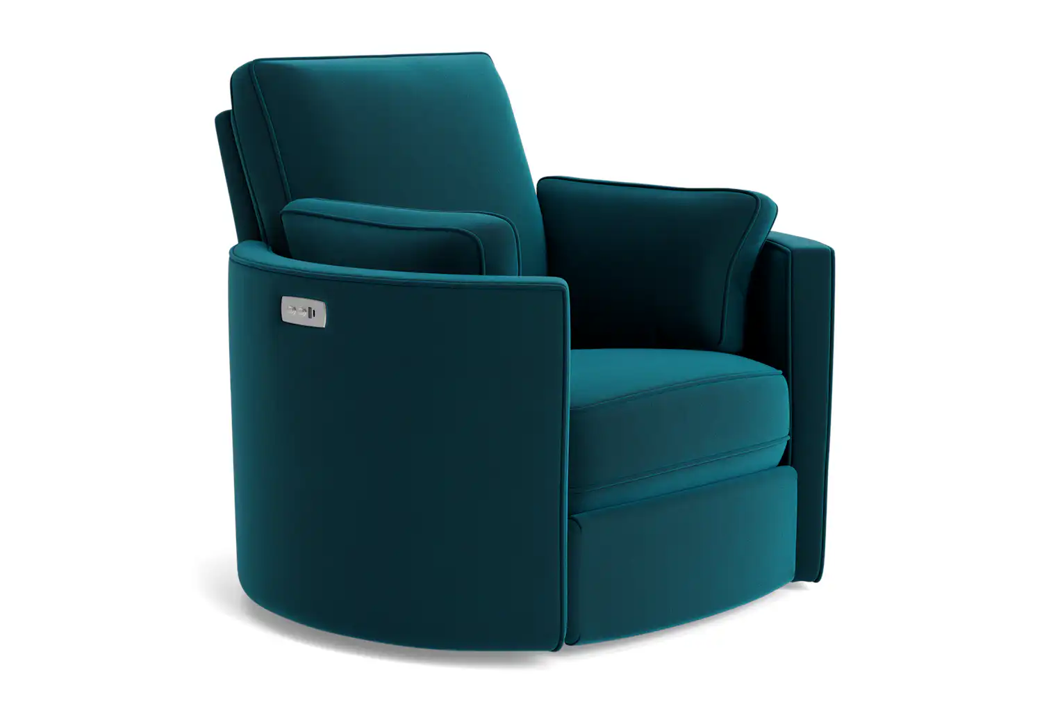 corey swivel chair royale peacock