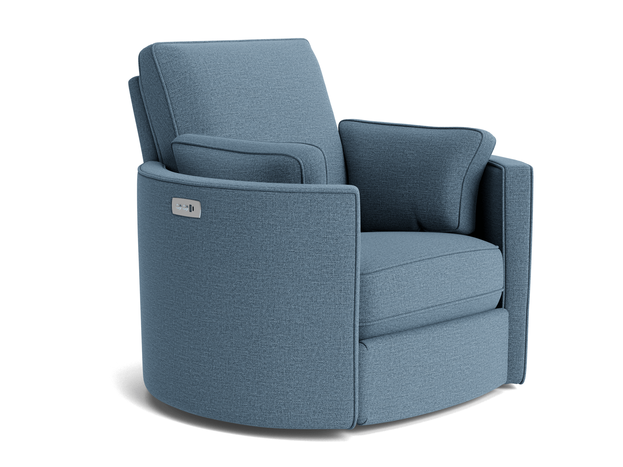 corey swivel chair milo french blue