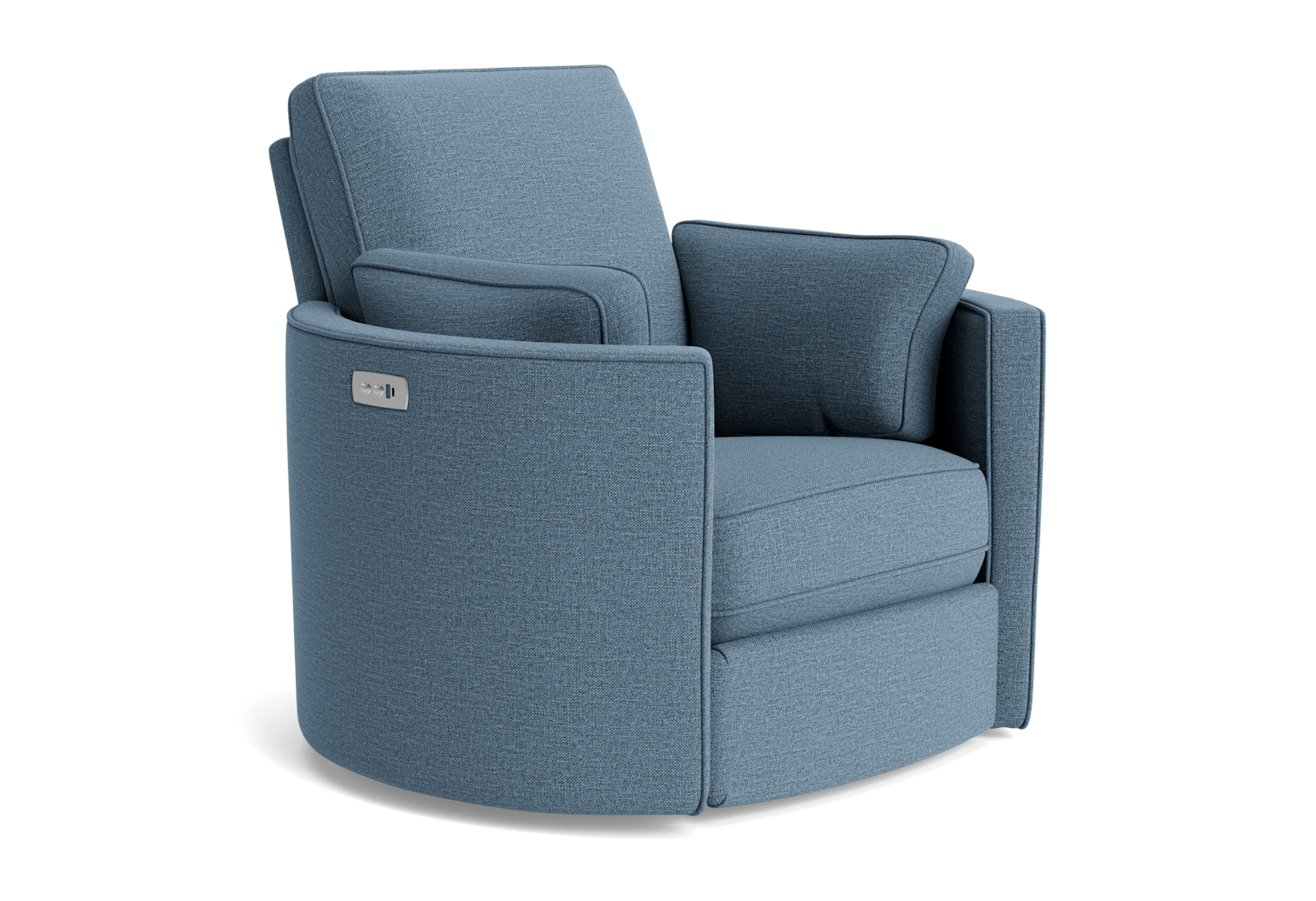 corey swivel chair milo french blue