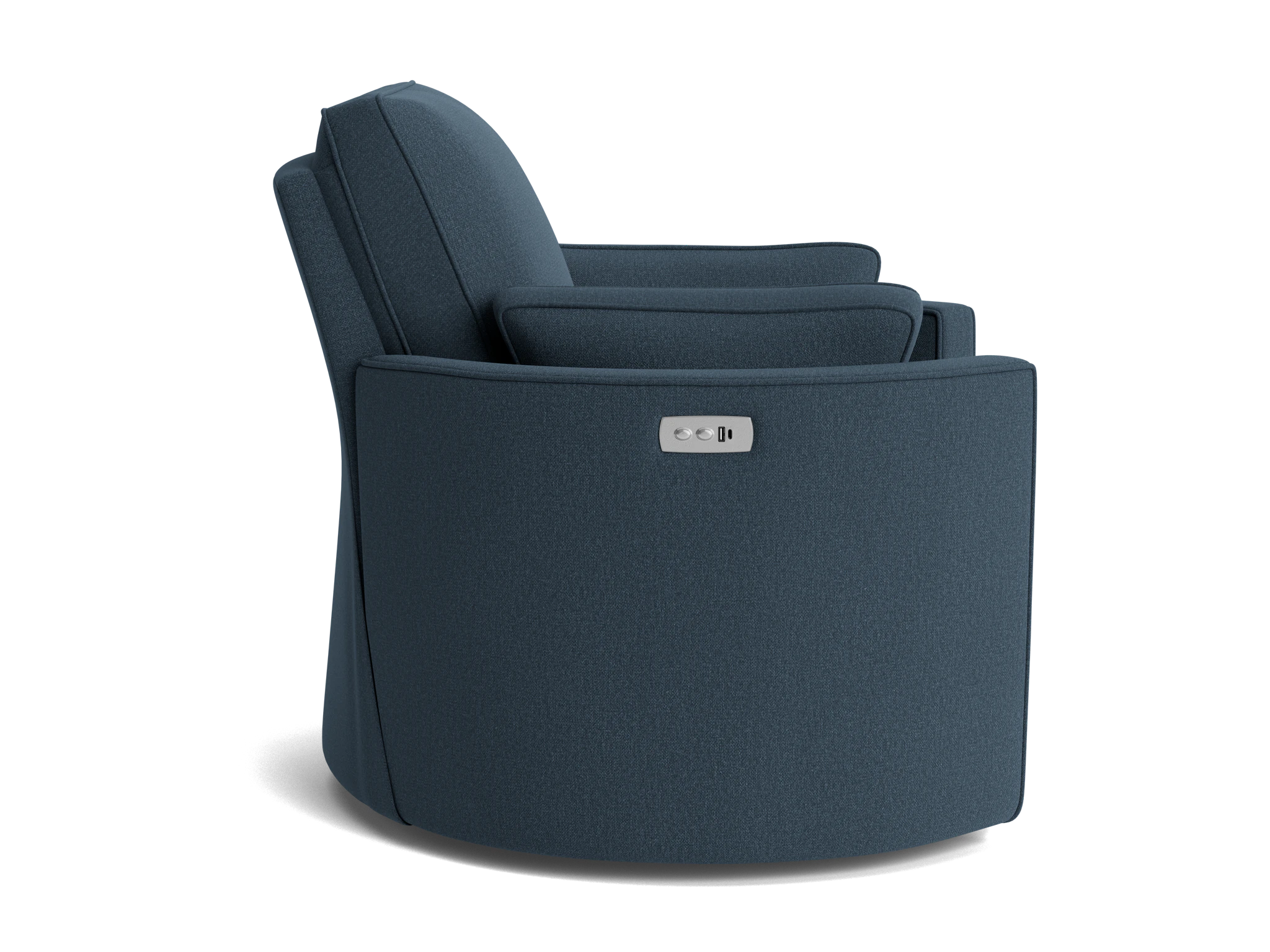 corey swivel chair faithful indigo