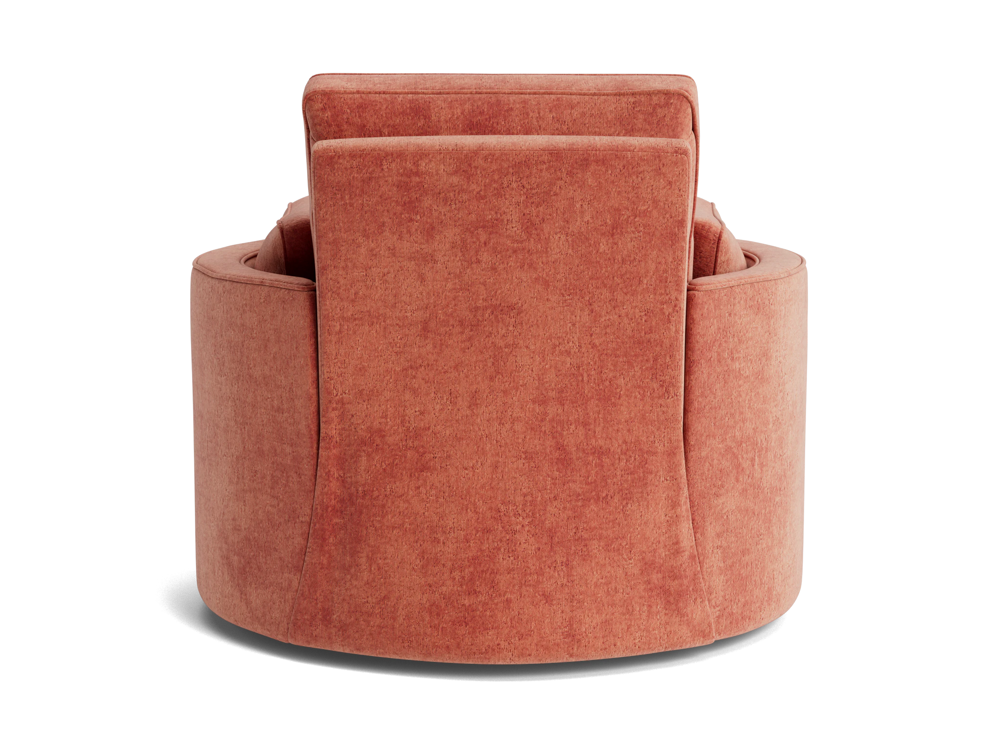 corey swivel chair plush terra rose