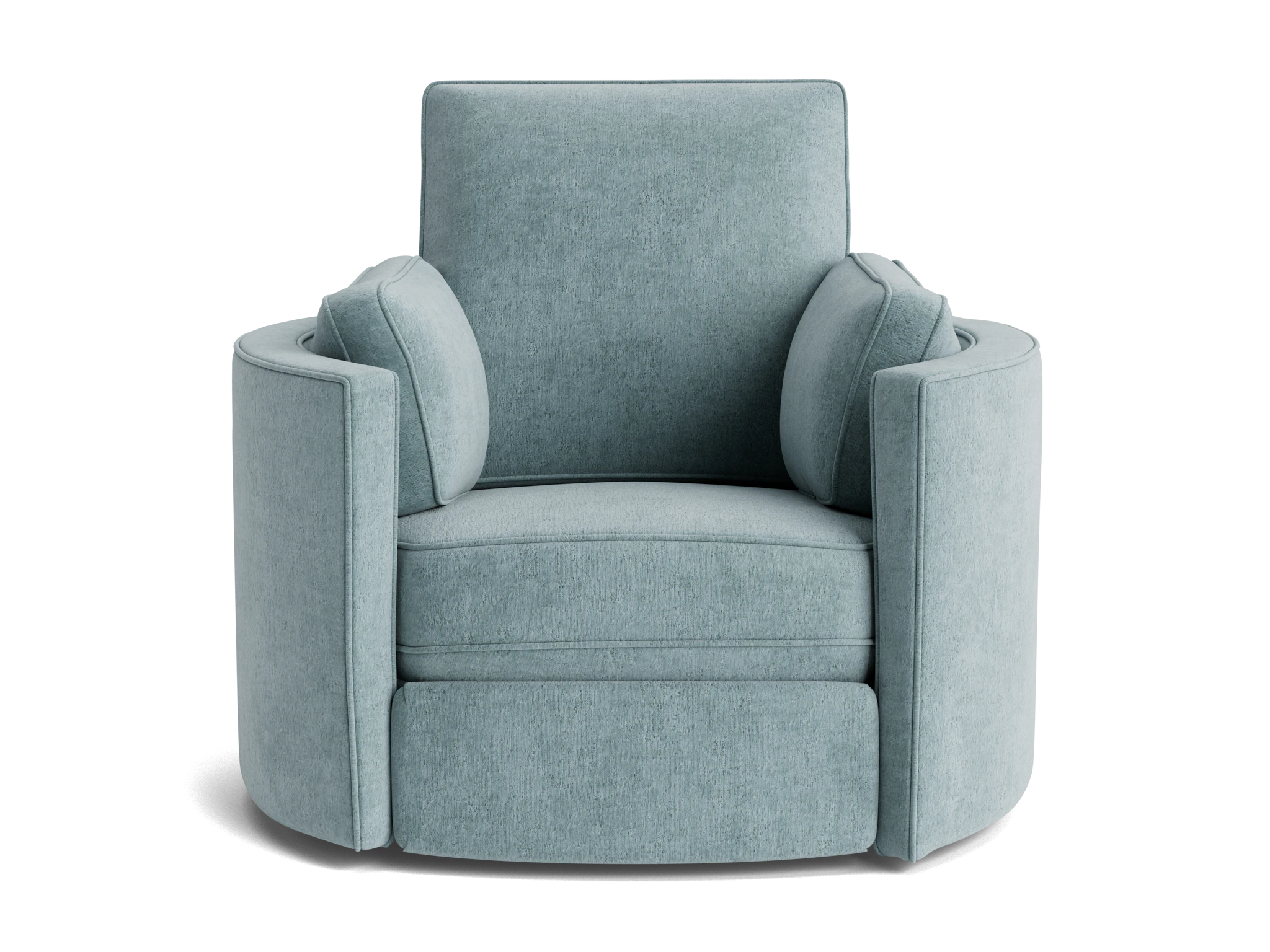 corey swivel chair plush mist