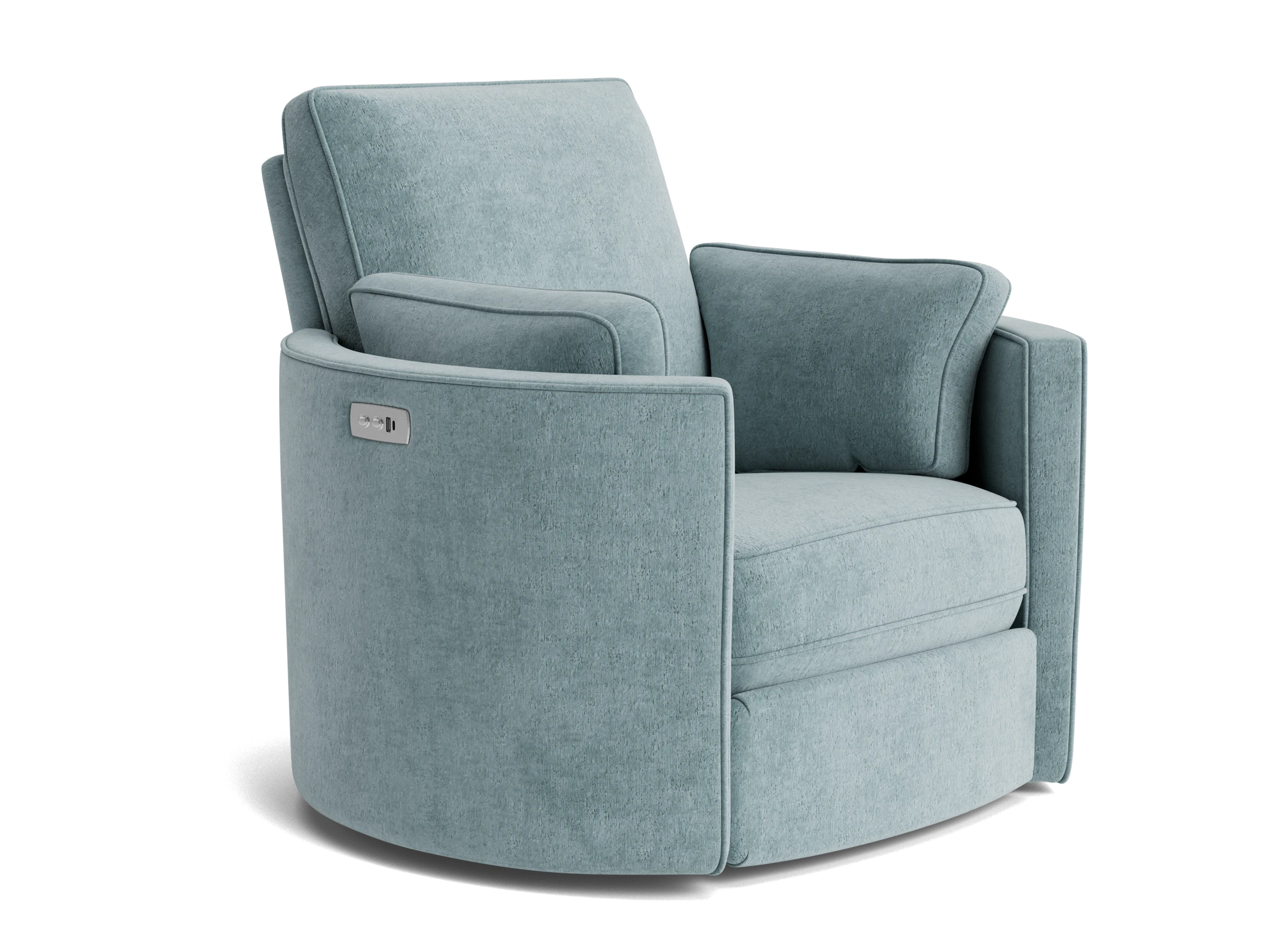 corey swivel chair plush mist