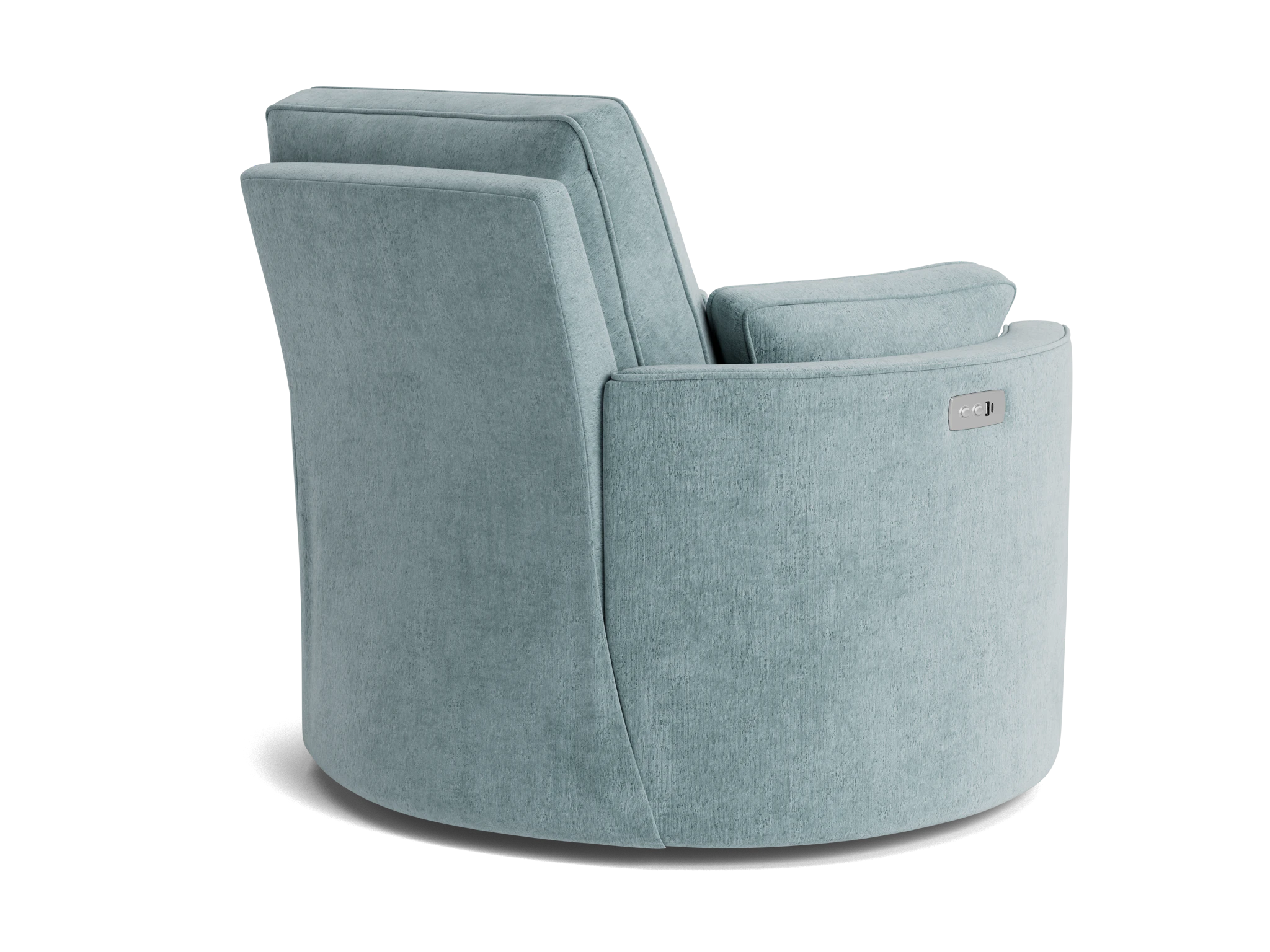 corey swivel chair plush mist