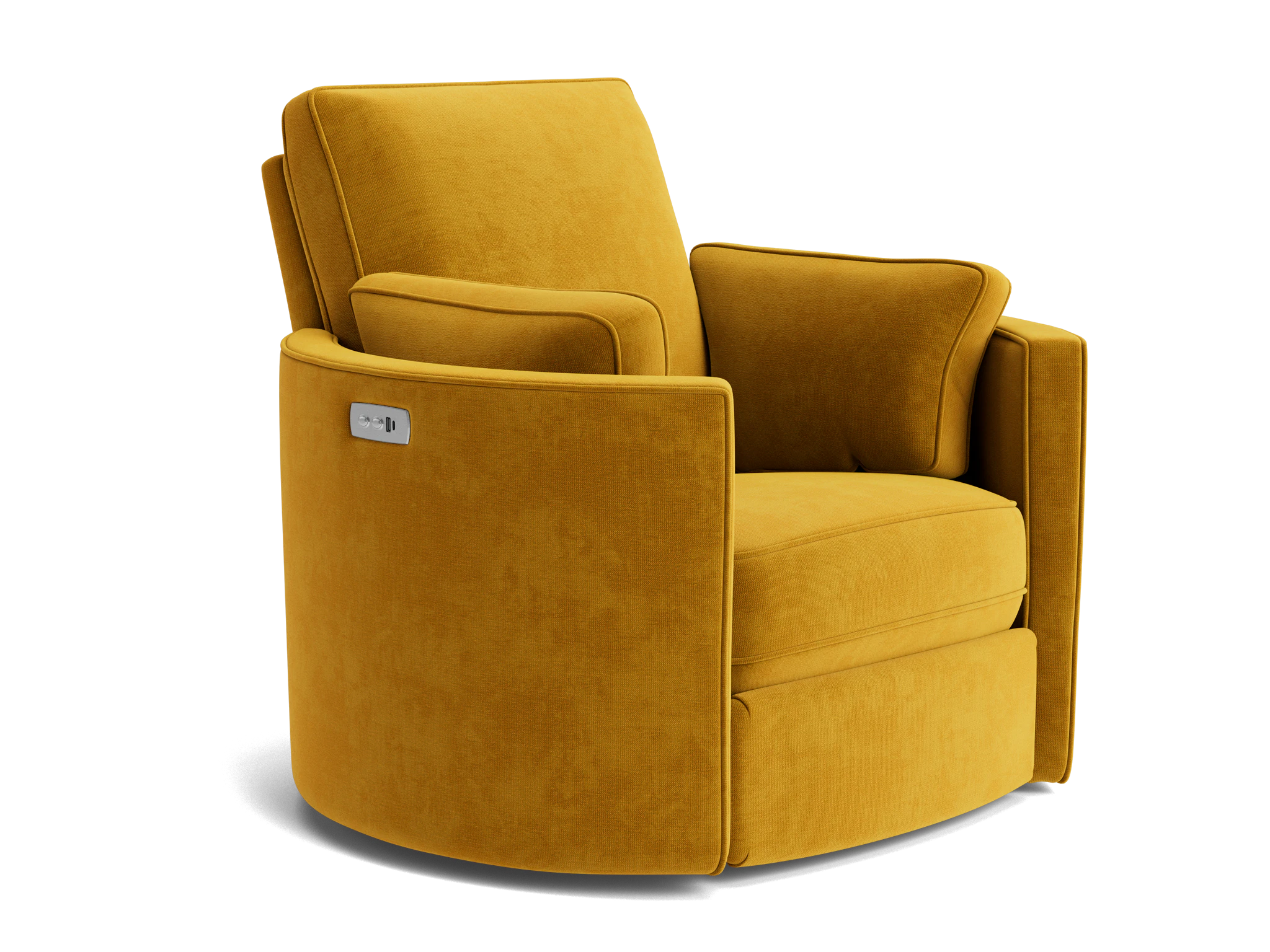 corey swivel chair harper amber gold