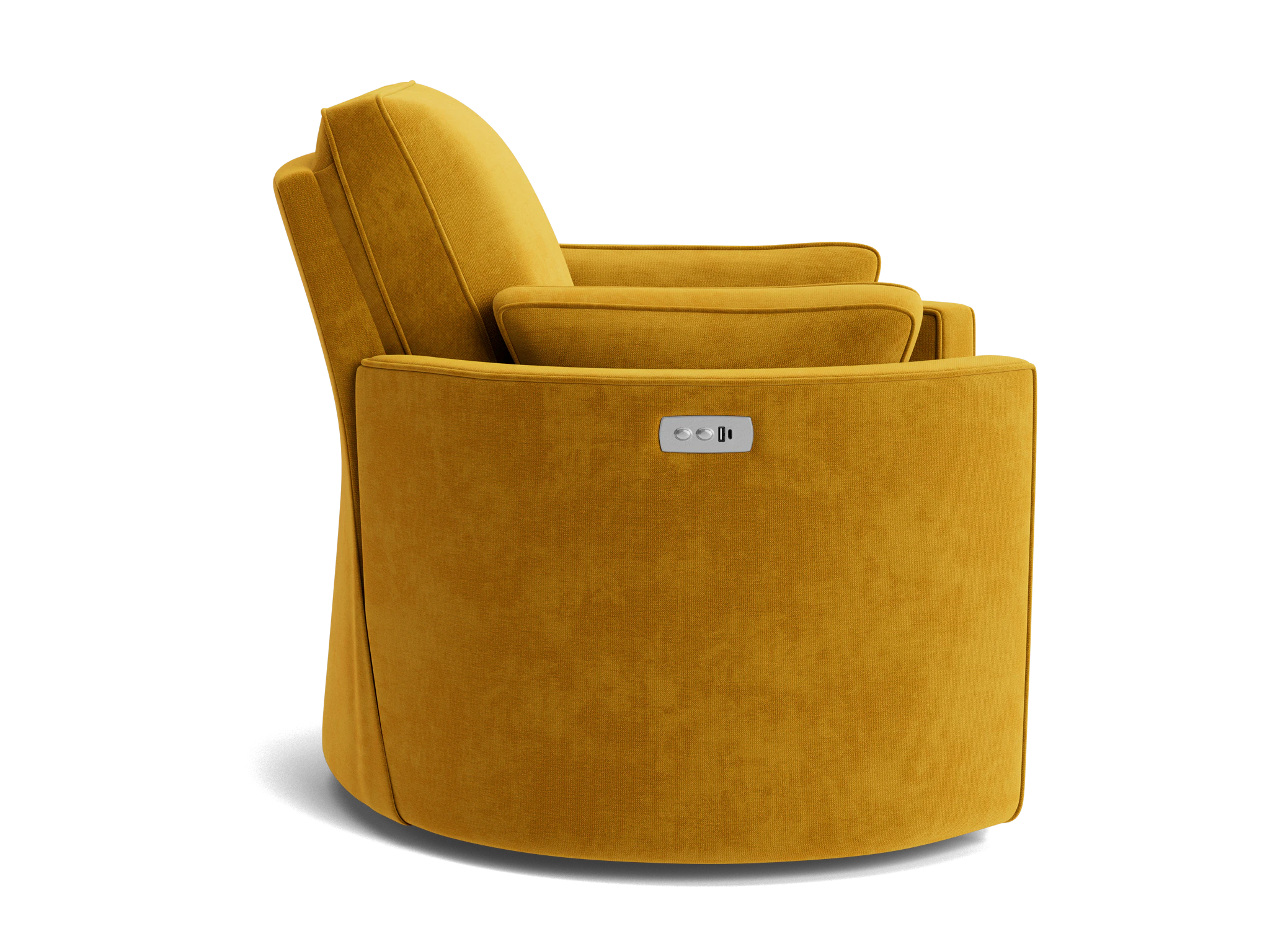 corey swivel chair harper amber gold