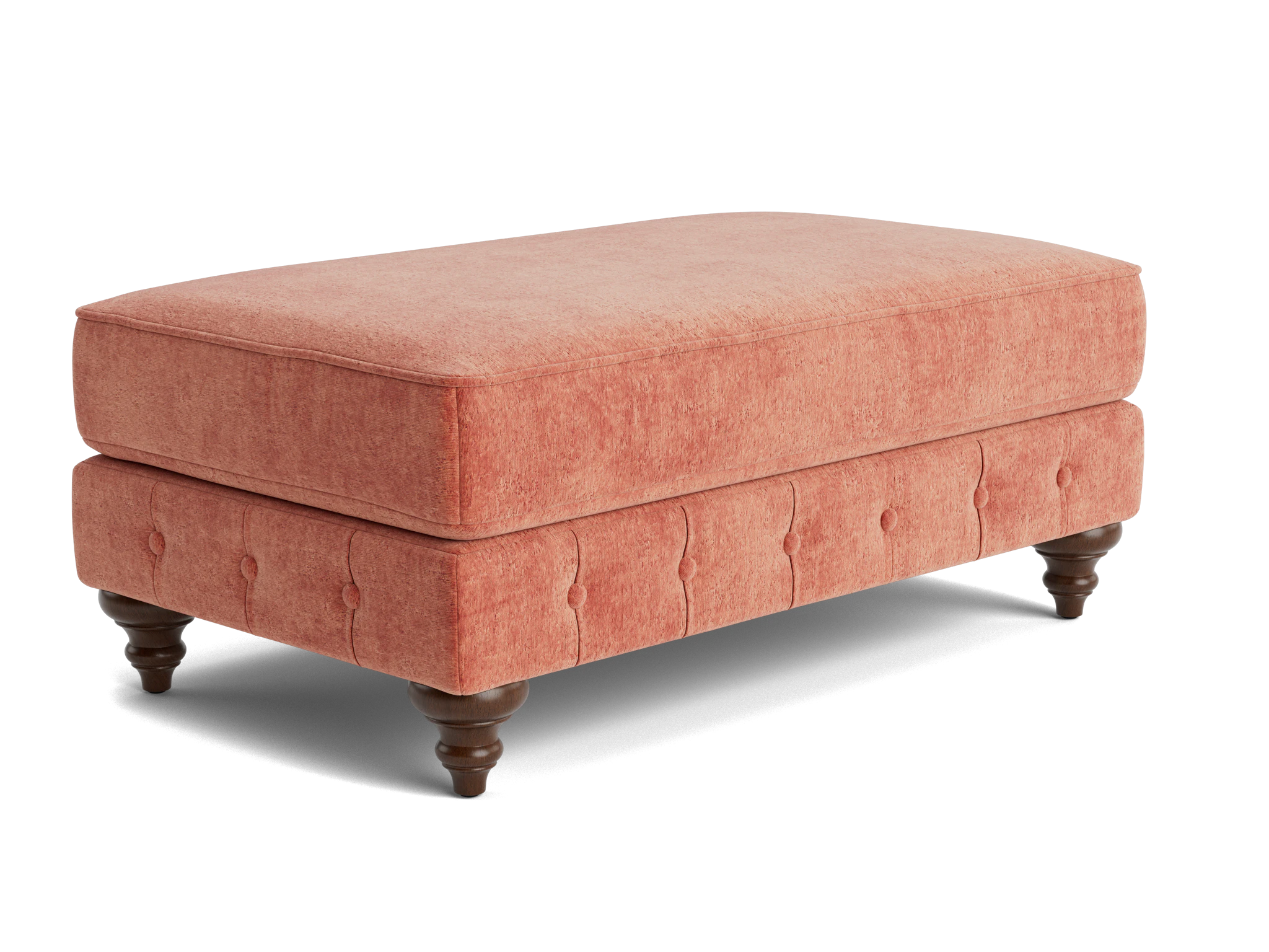 rondell ottoman plush terra rose