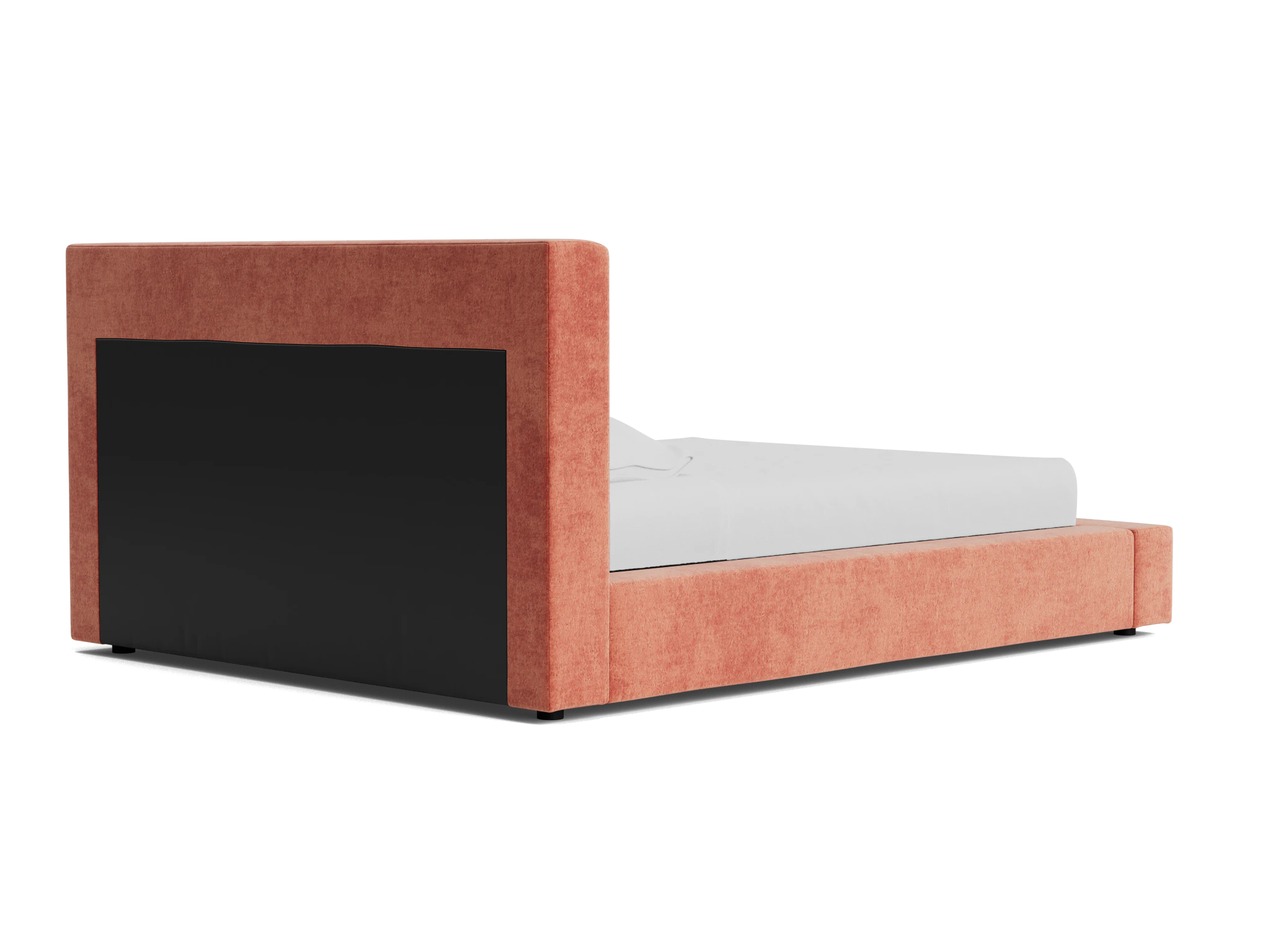 pama bed plush terra rose