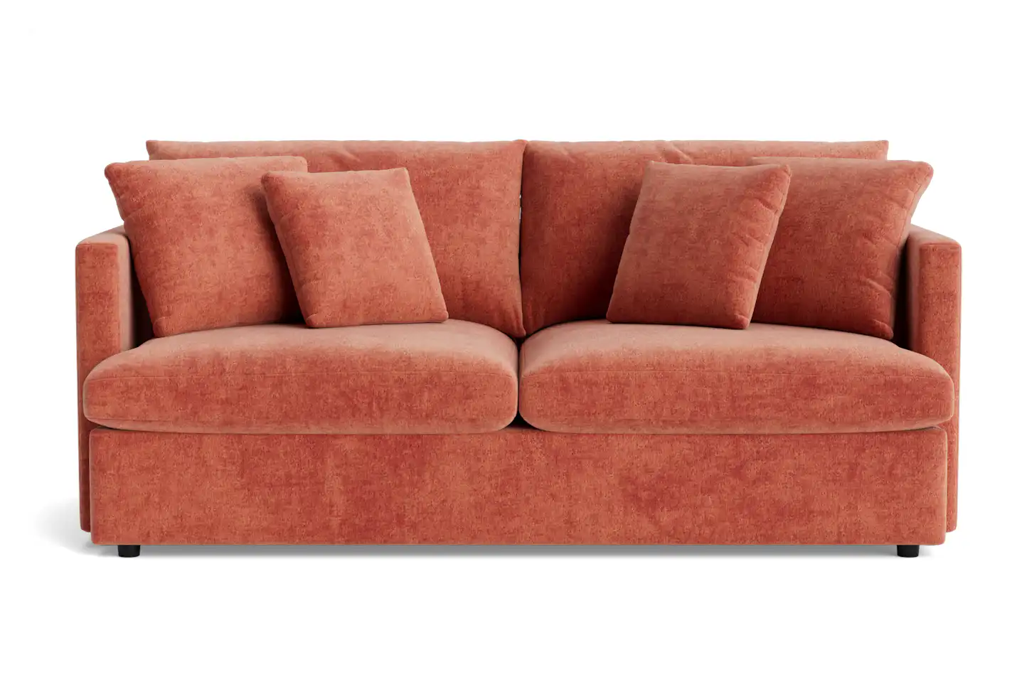 banks sleeper sofa plush terra rose