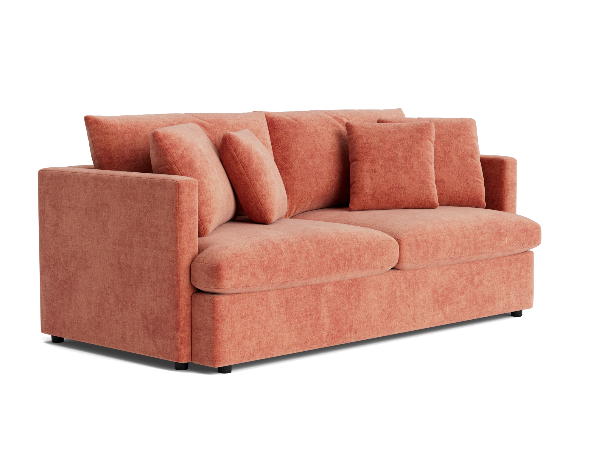 banks sleeper sofa plush terra rose
