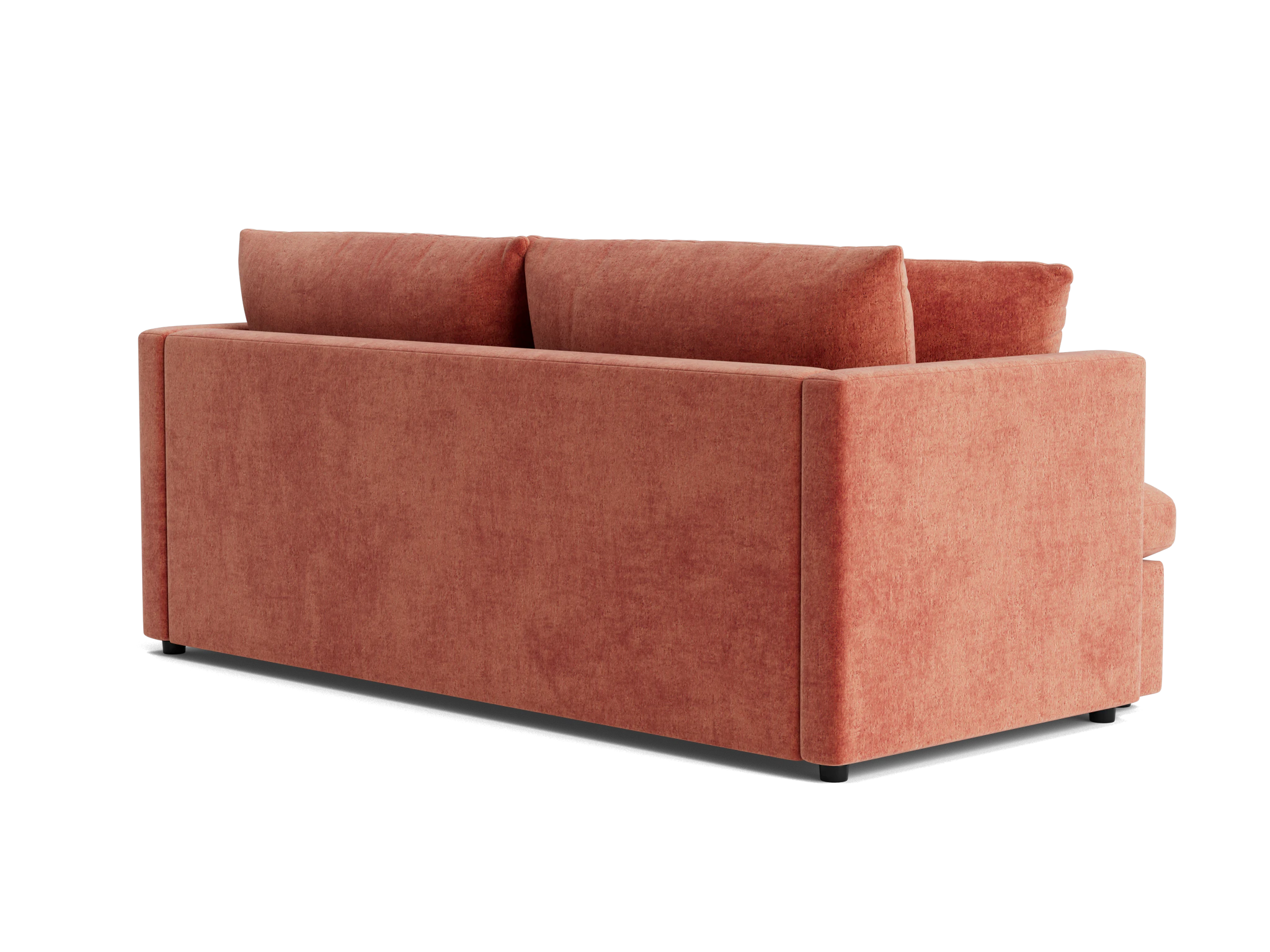 banks sleeper sofa plush terra rose
