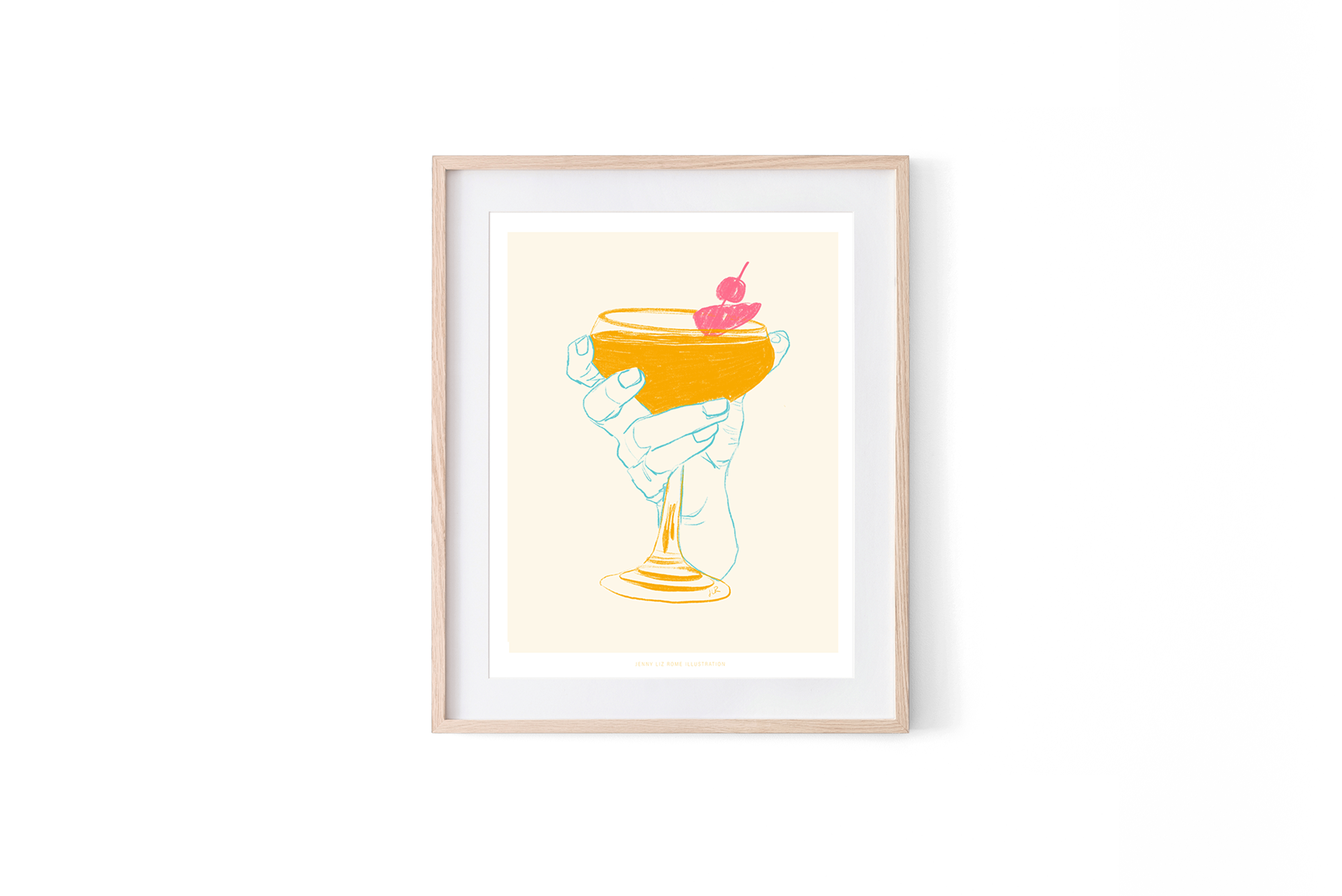 cocktail art print