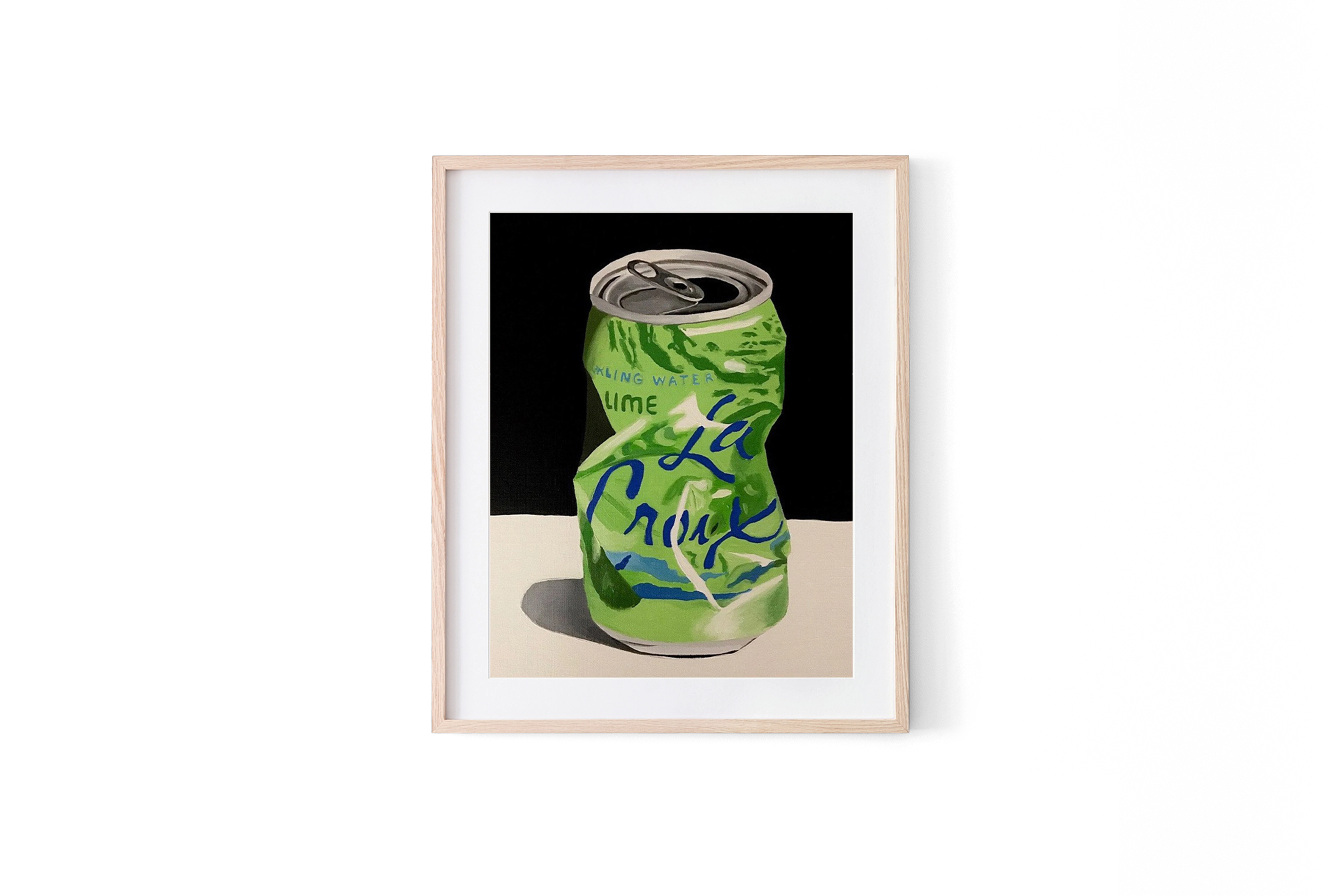 Lime La Croix Art Print