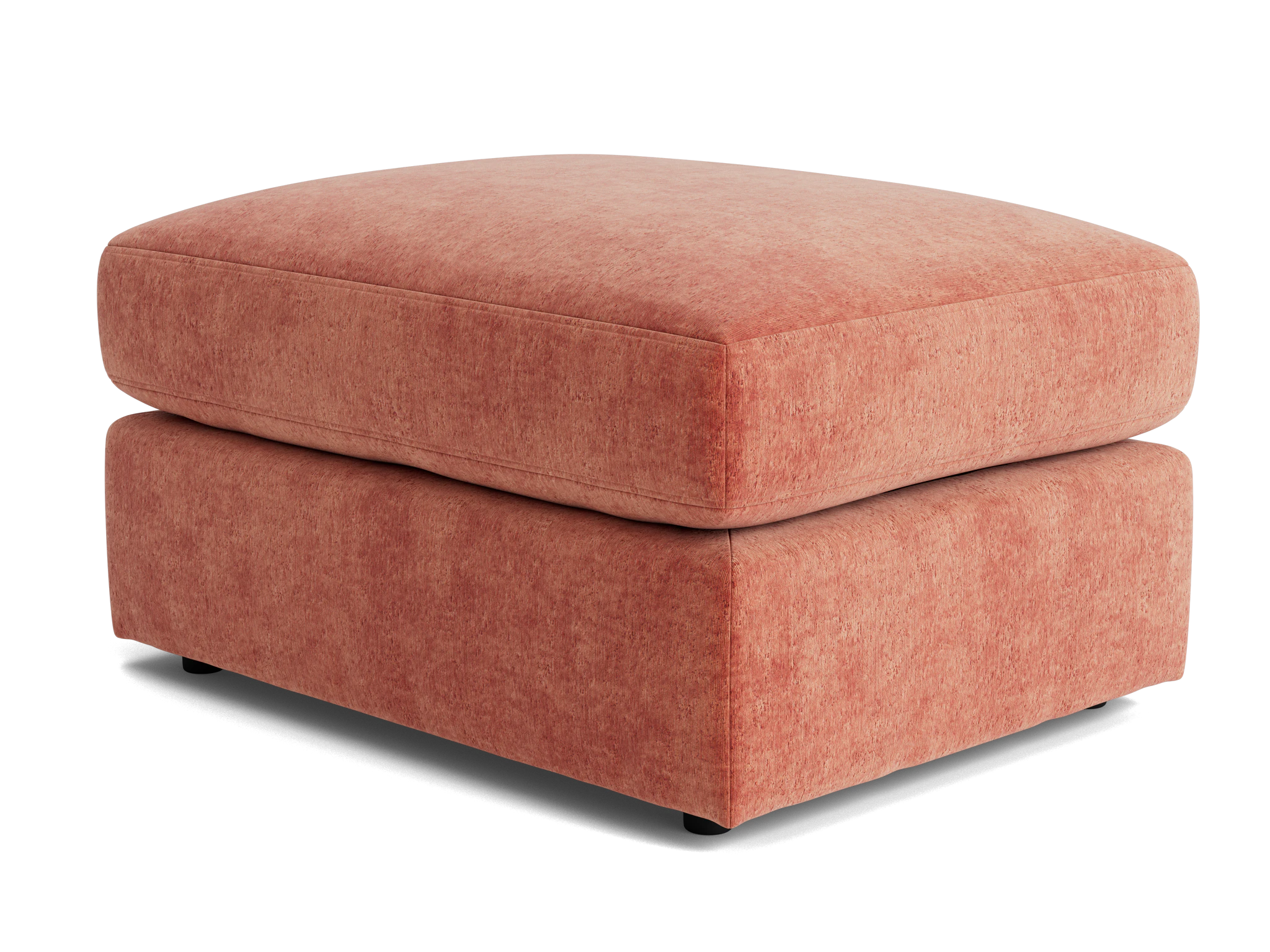 sebastian ottoman plush terra rose