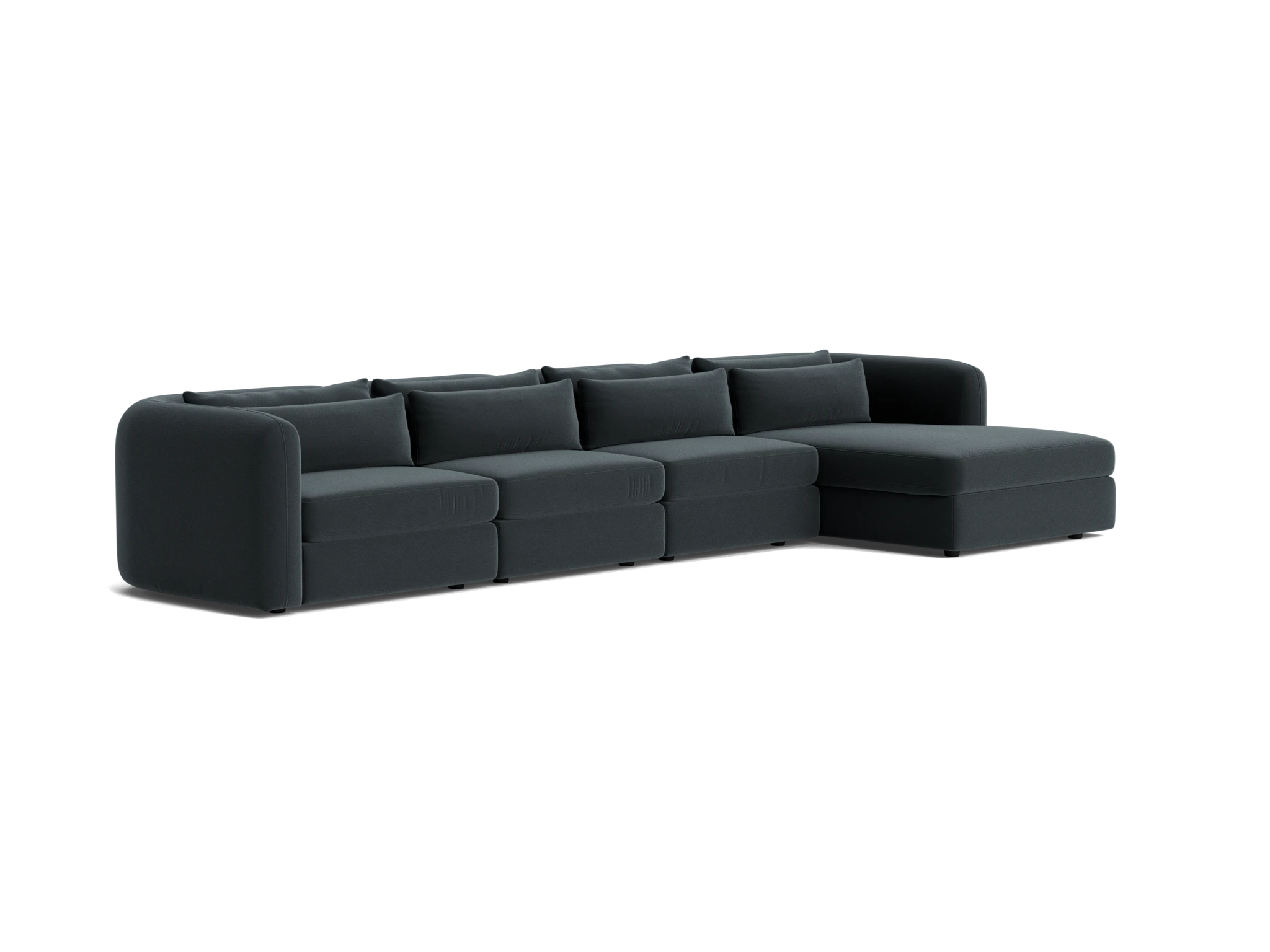 sebastian modular grand chaise sectional royale gunmetal