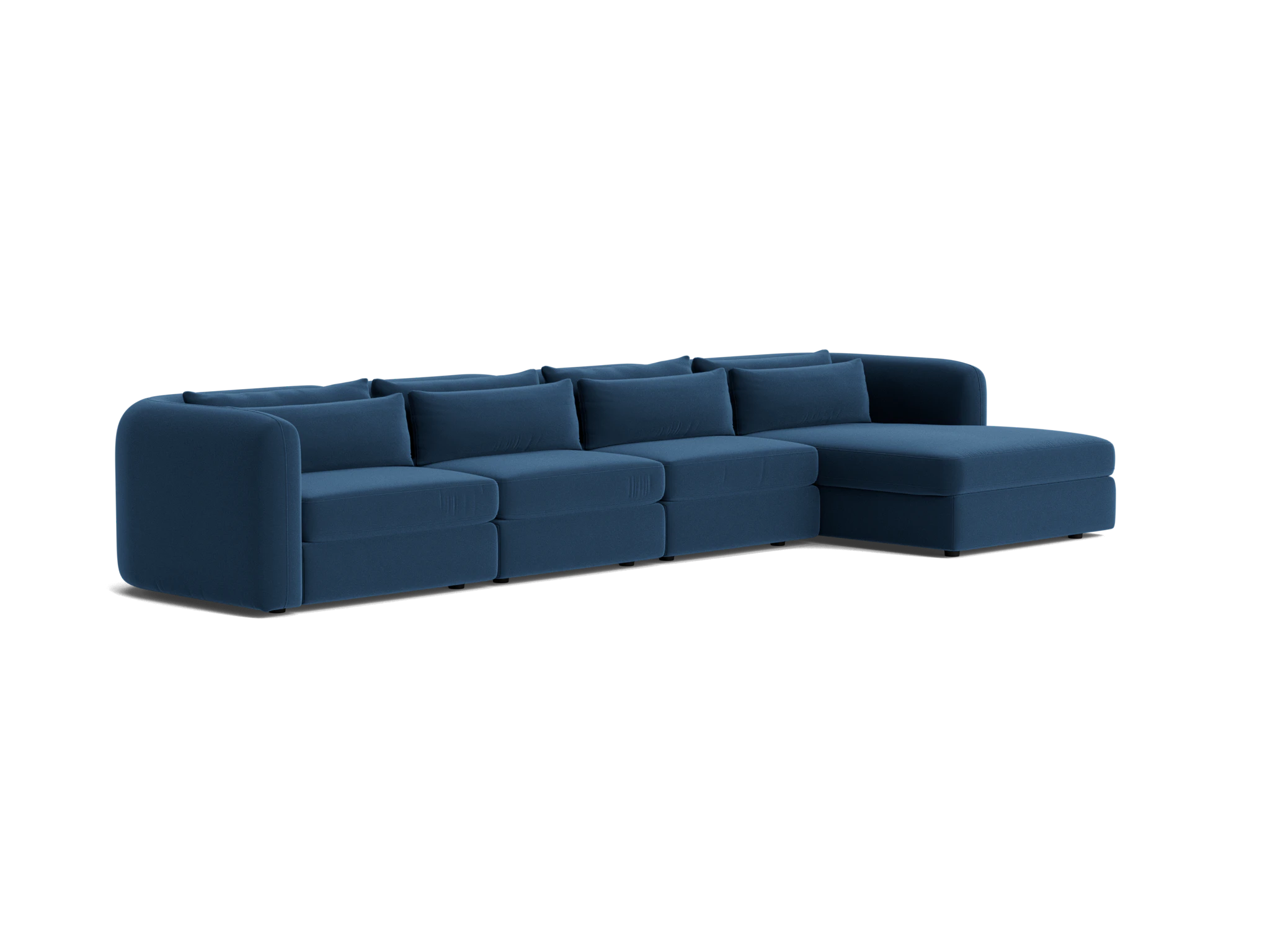 sebastian modular grand chaise sectional royale cobalt