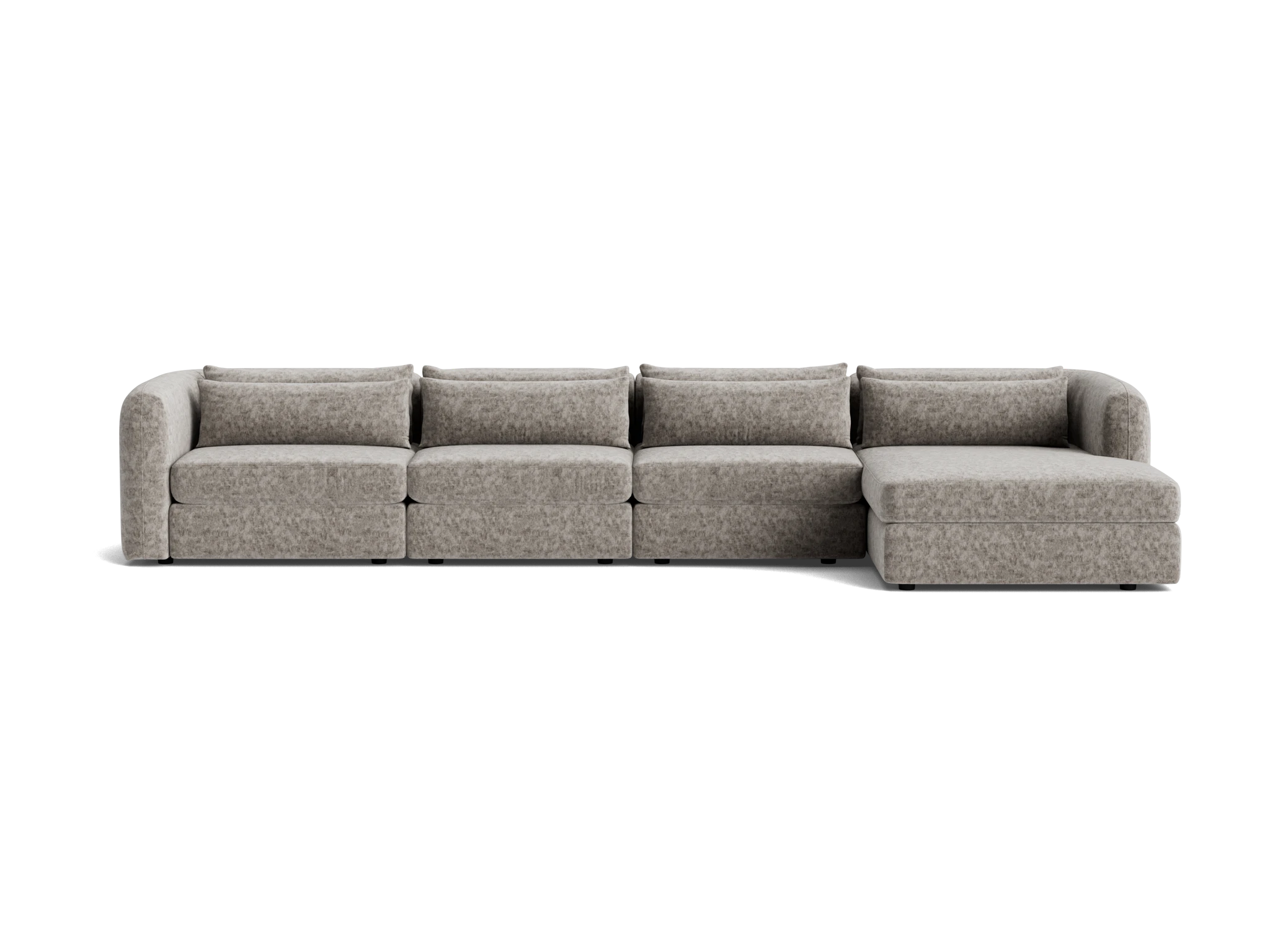sebastian modular grand chaise sectional prime stone