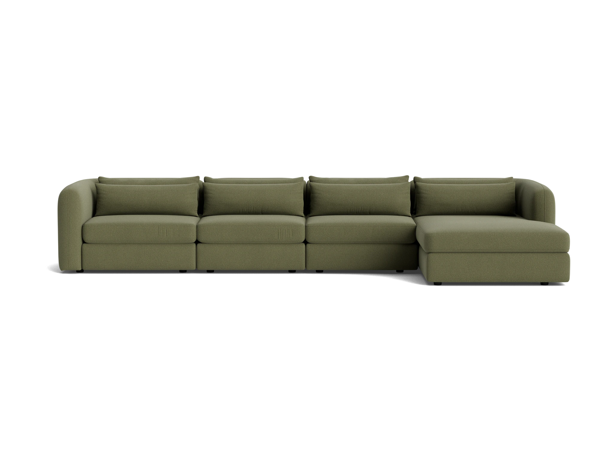 sebastian modular grand chaise sectional faithful olive