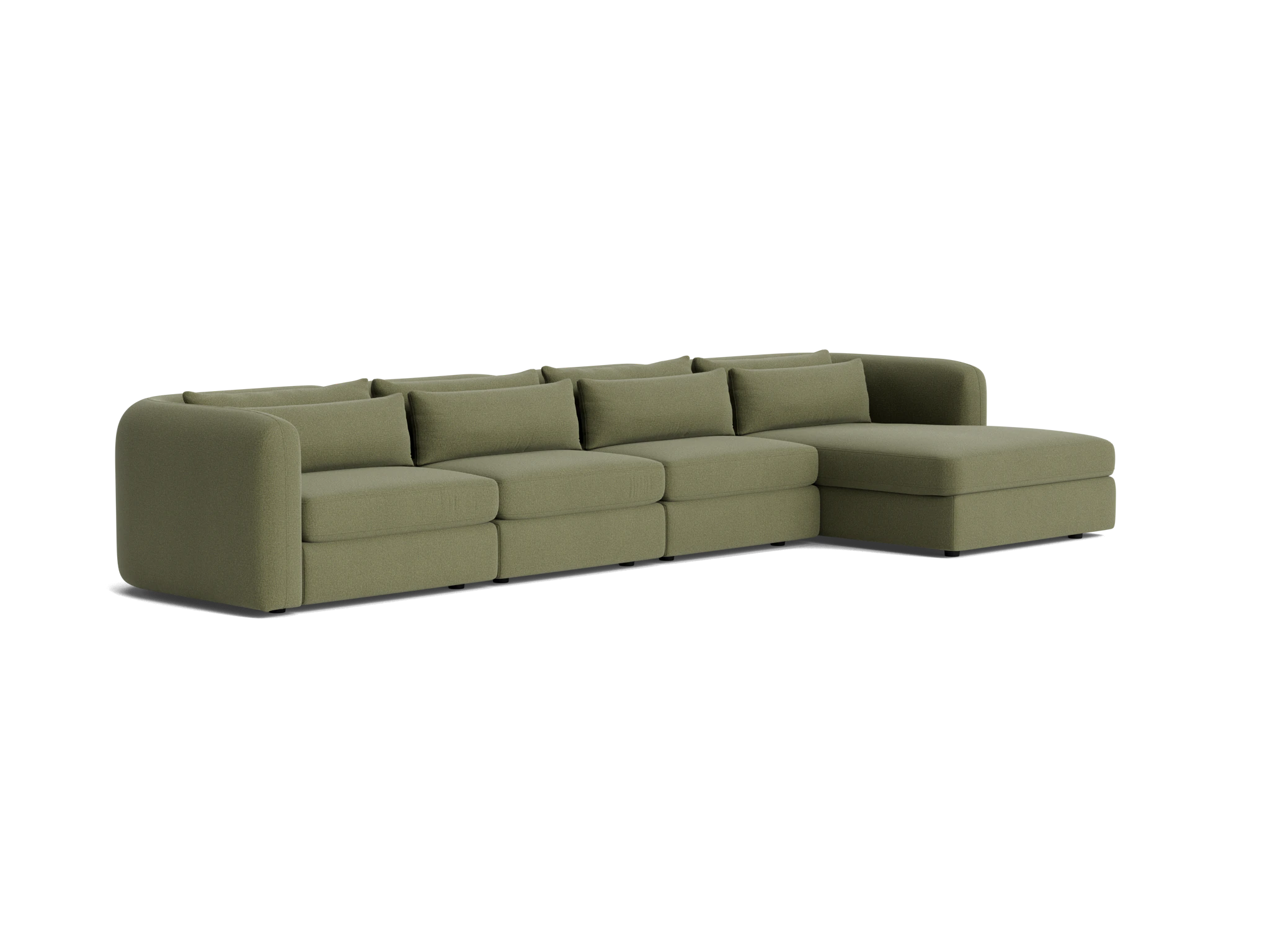 sebastian modular grand chaise sectional faithful olive