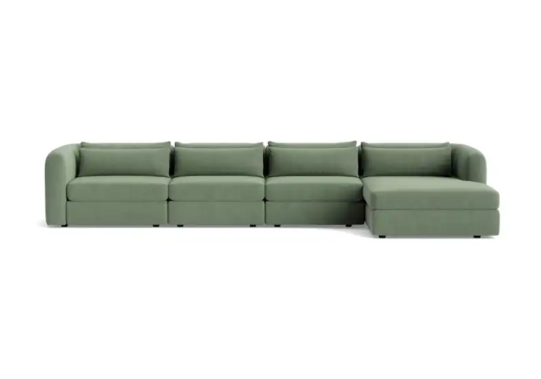 sebastian modular grand chaise sectional royale sage