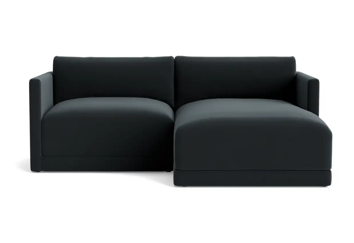 maurice modular compact sectional royale gunmetal