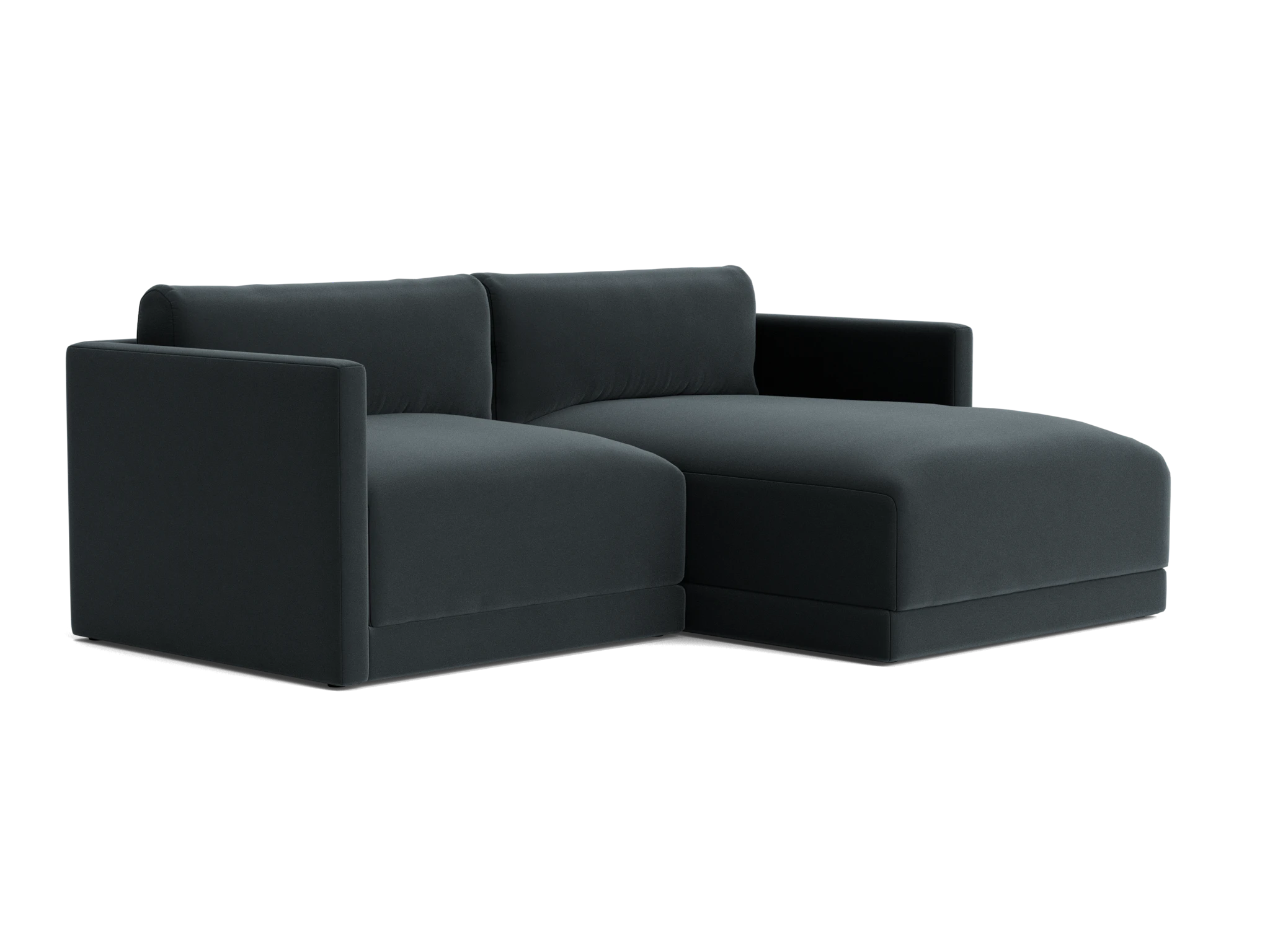 maurice modular compact sectional royale gunmetal