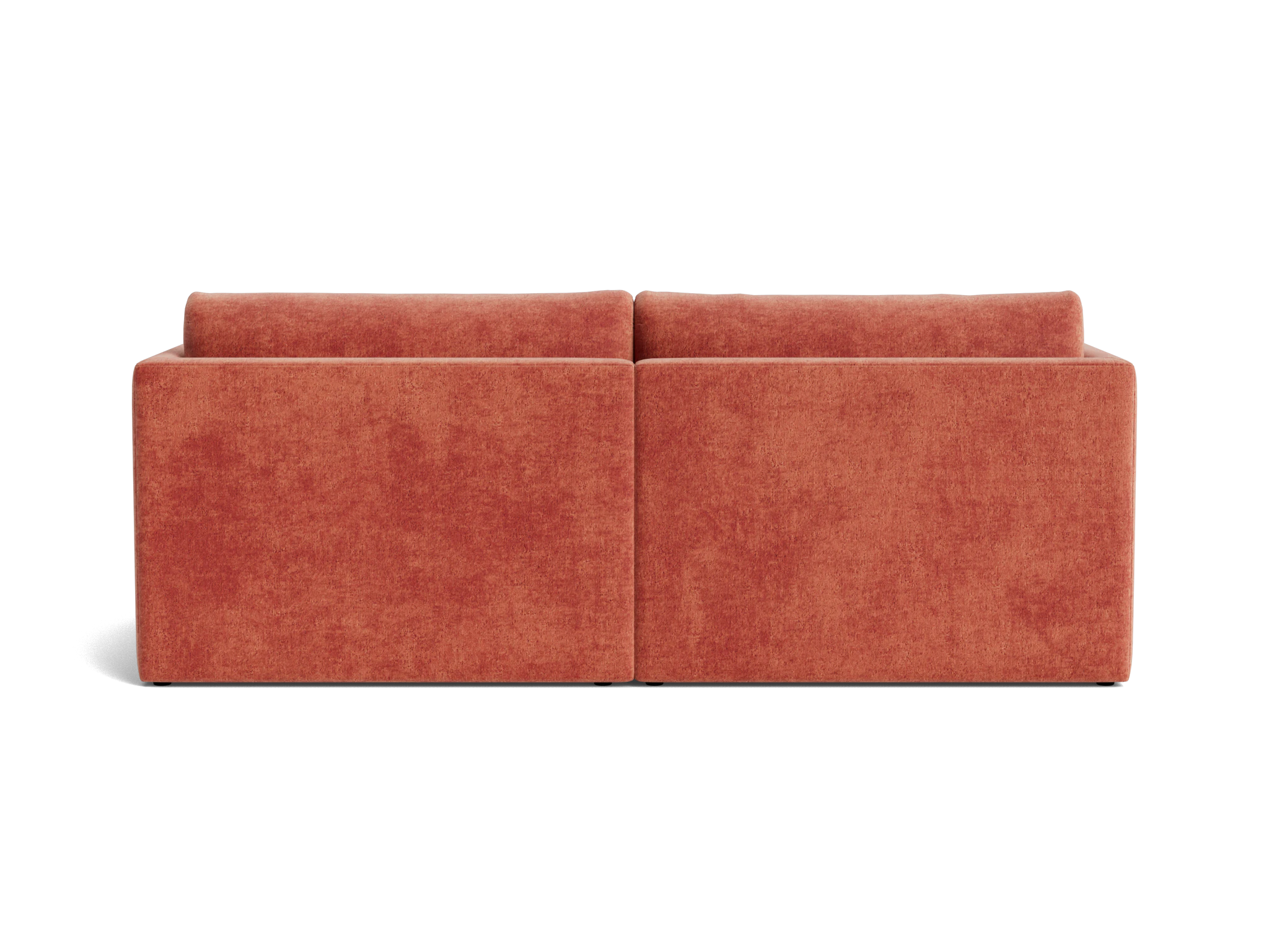 maurice modular compact sectional plush terra rose