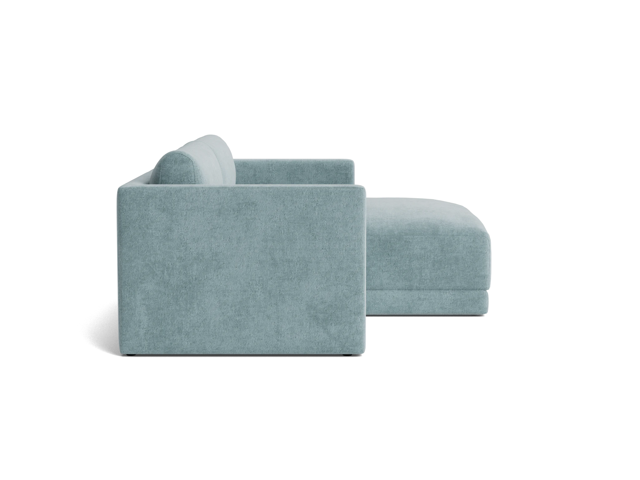 maurice modular compact sectional plush mist
